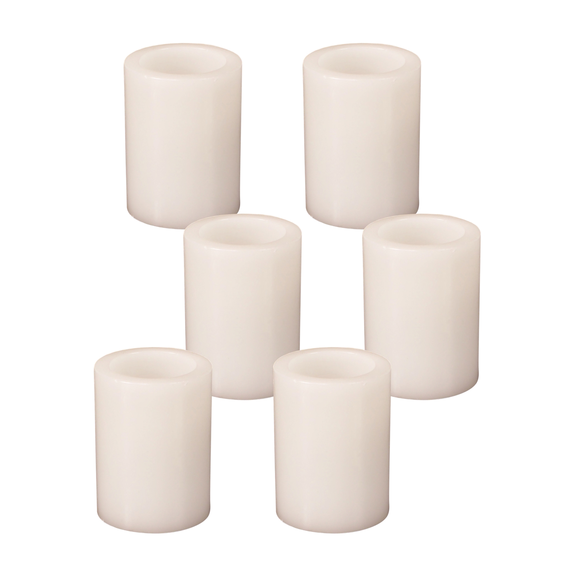 LED Wax Pillar Candle (Set of 6) 3