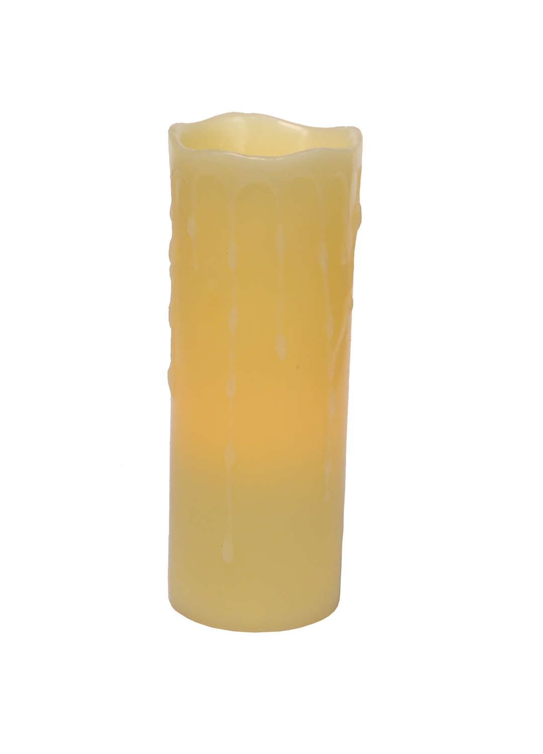 LED Wax Dripping Pillar Candle (Set of 3) 3
