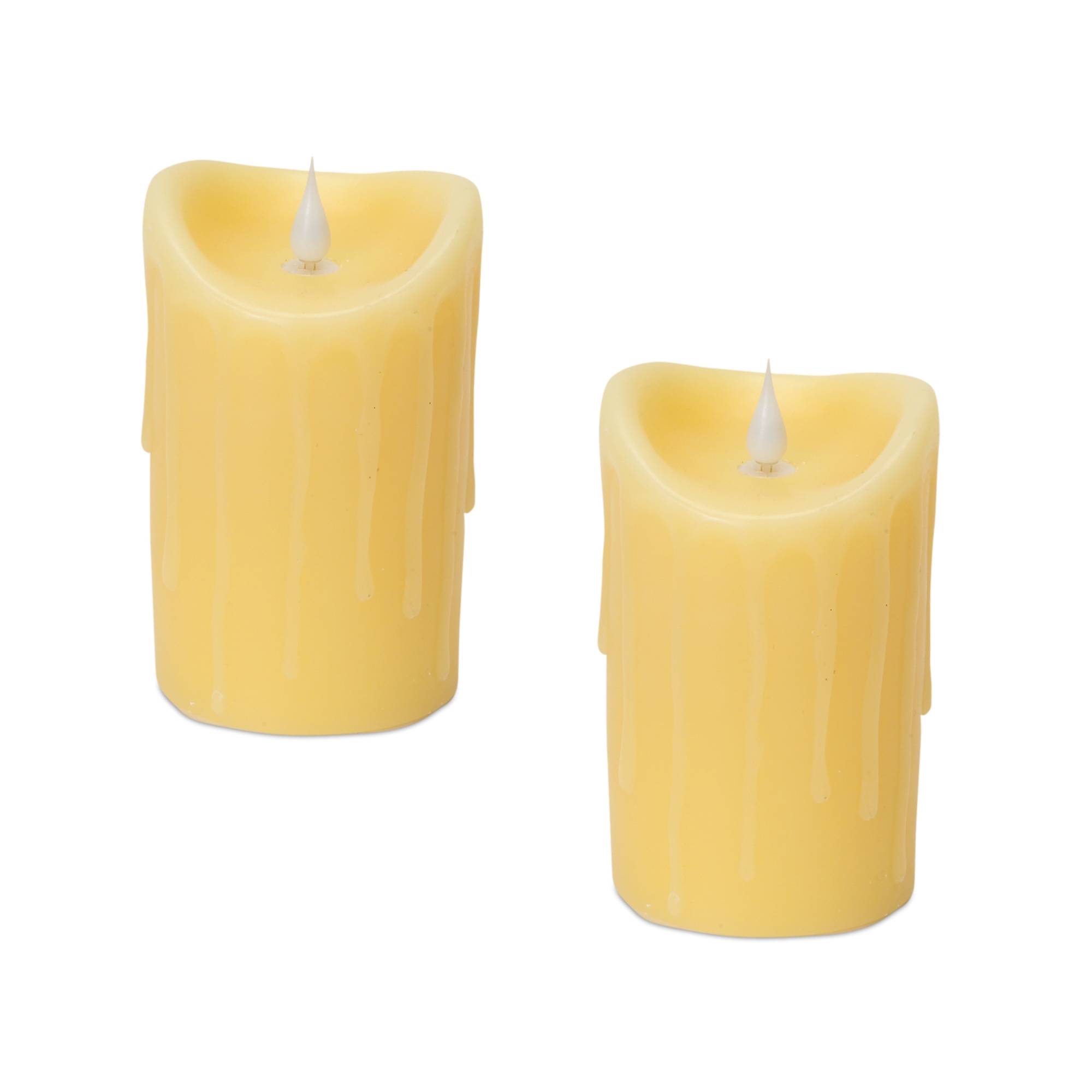 Simplux LED Dripping Candle w/Moving Flame (Set of 2) 3