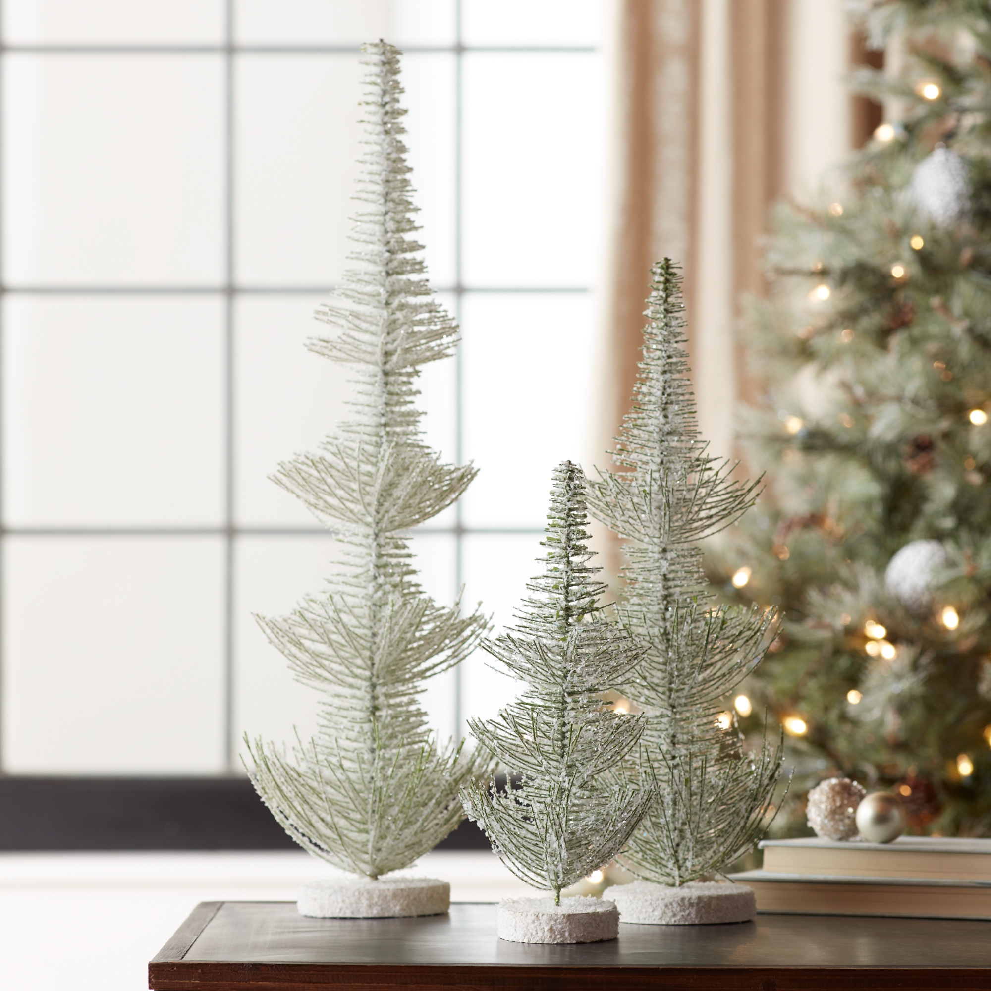 Frosted Pine Trees (Set of 3) 12