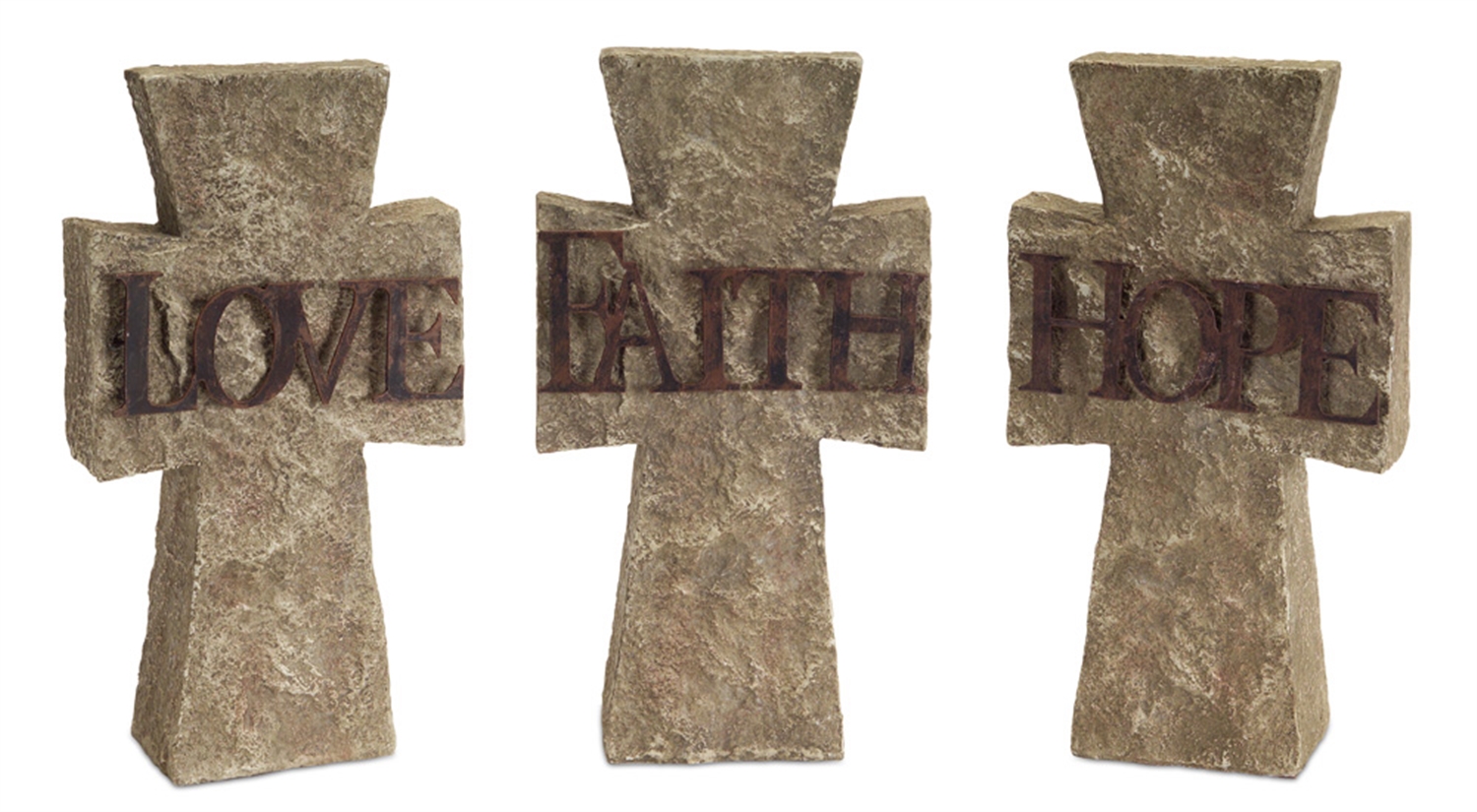 Hope, Faith, Love Cross (Set of 3) 6