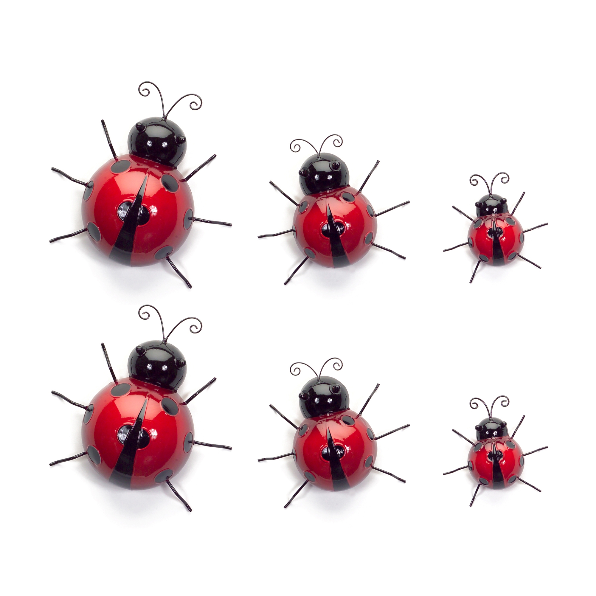 Wall Mountable Ladybugs (Set of 6) 3.75