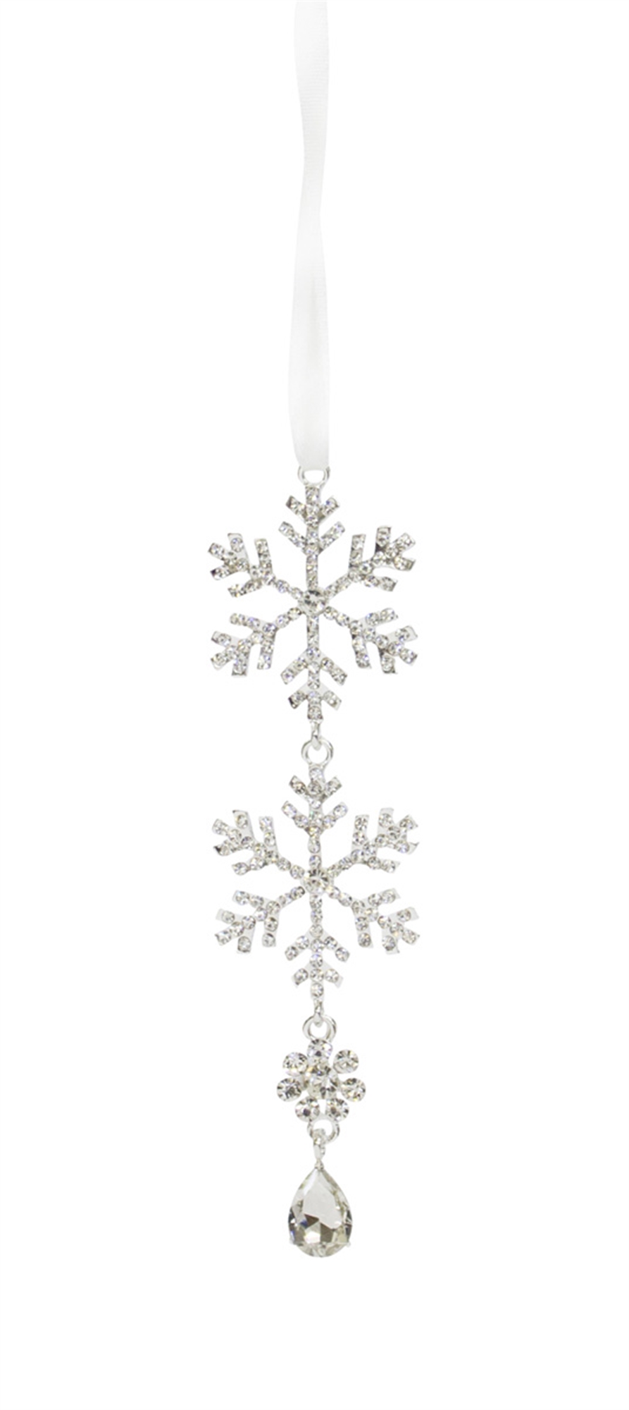 Jewel Tiered Snowflake Ornament (Set of 12) 8