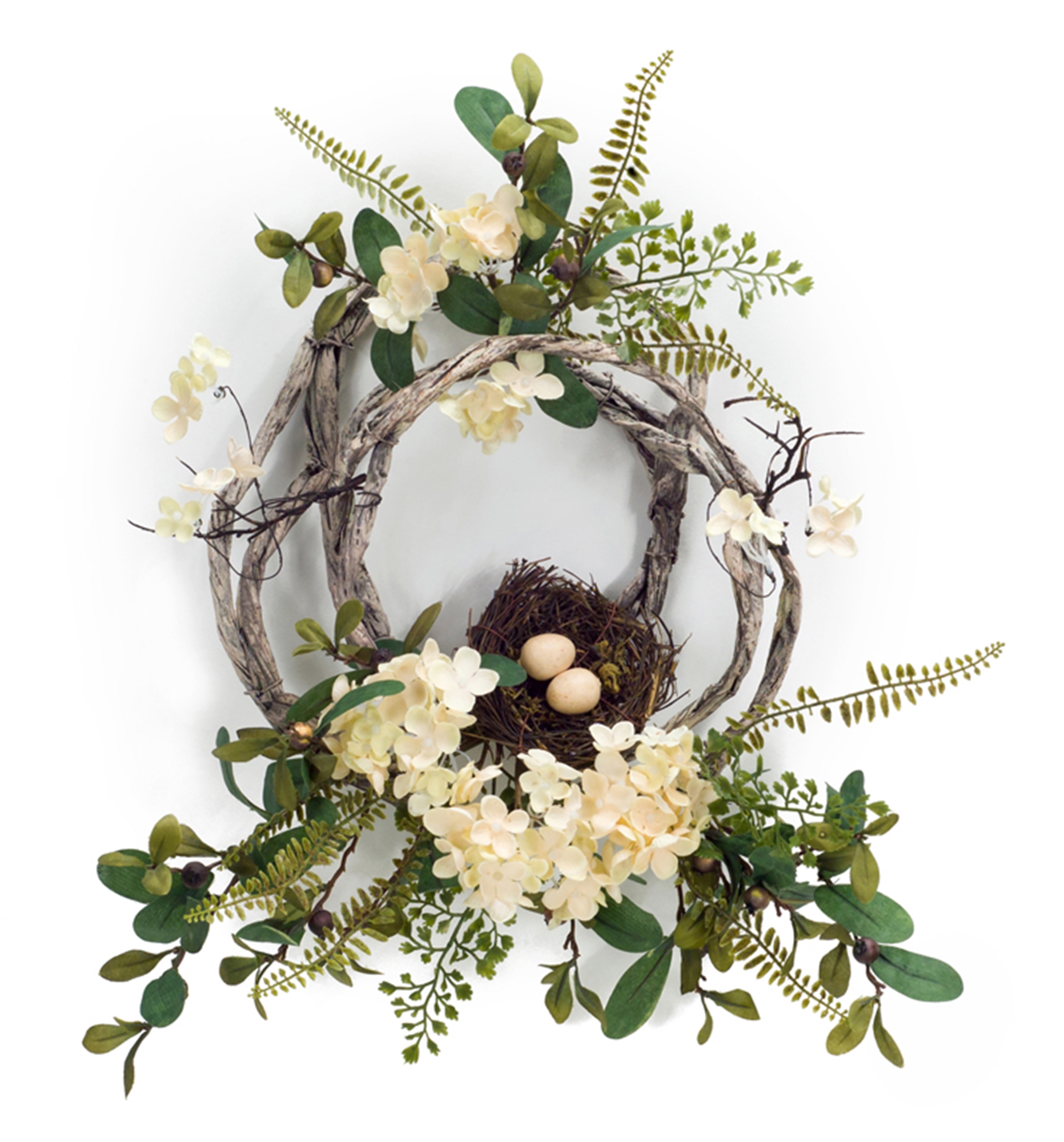 Hydrangea/Bird Nest Wreath (Set of 4) 20