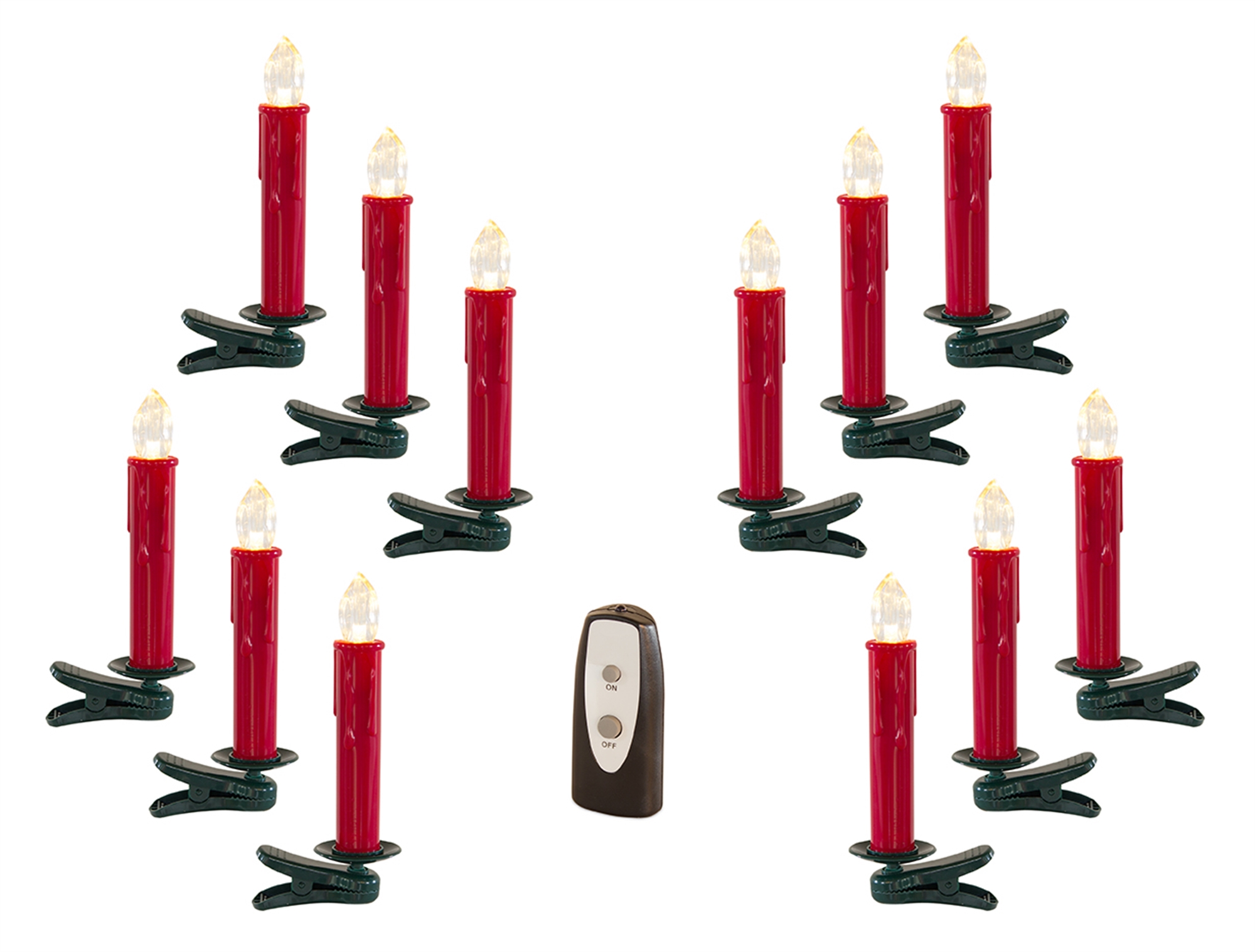 LED Clip On Taper Candle (Set of 24) 6.5