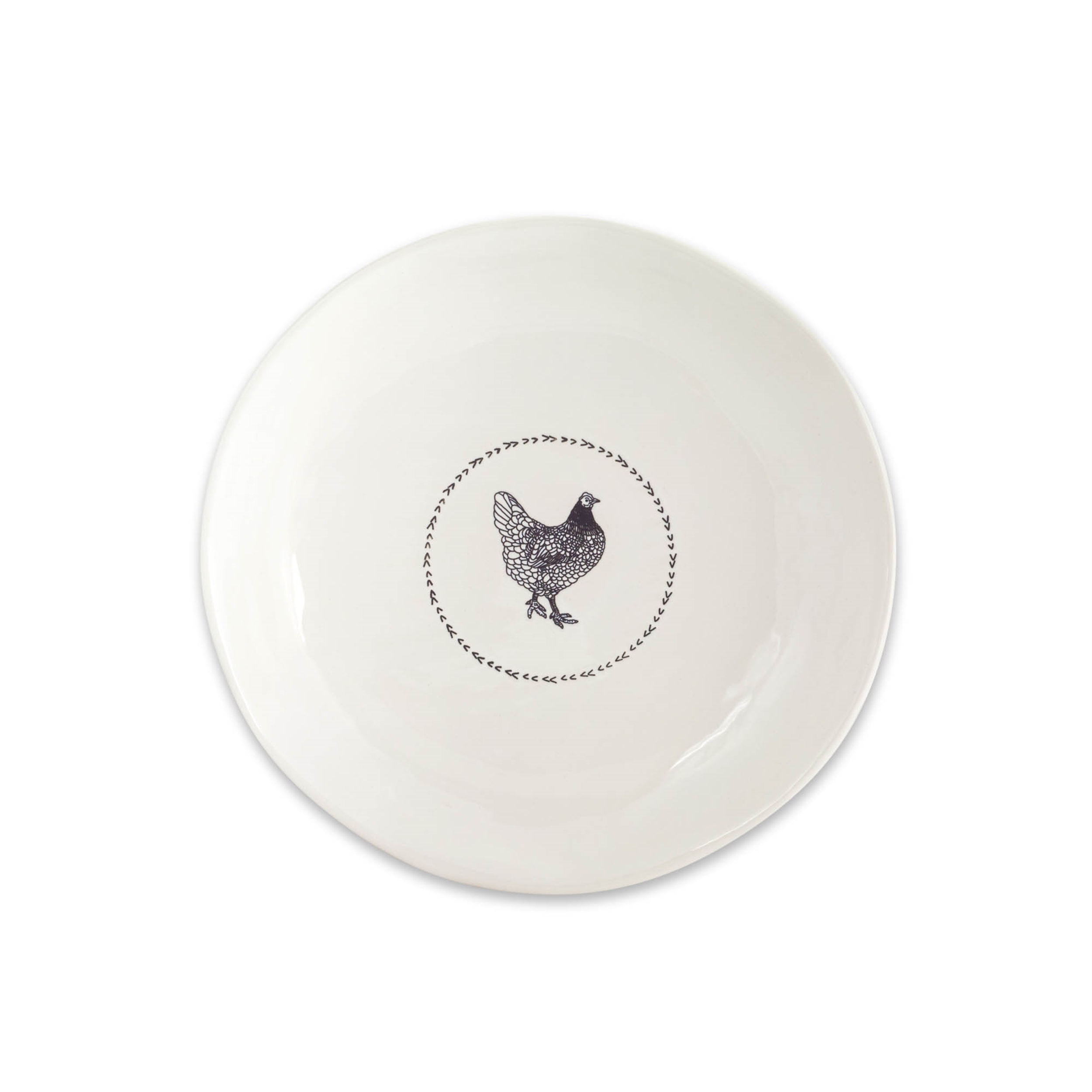 Chicken Round Platter (Set of 2) 13.25