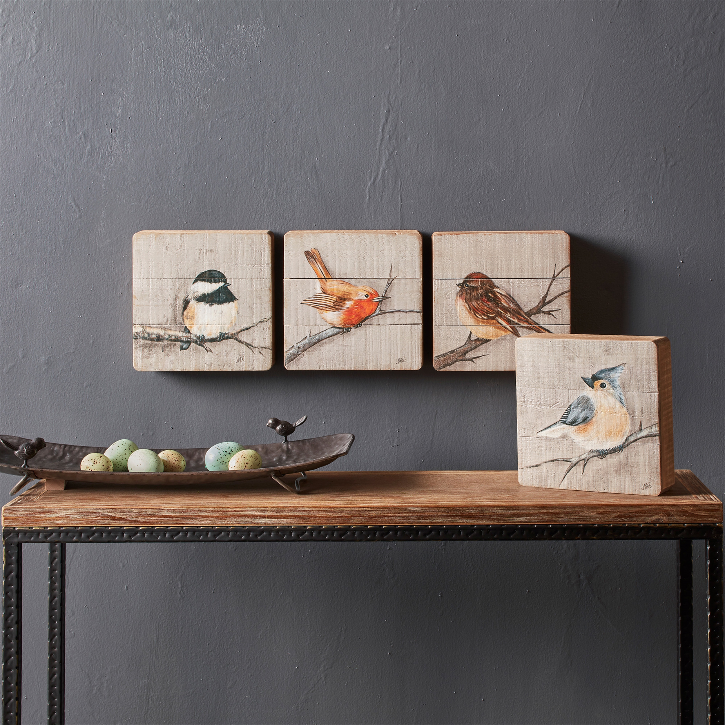 Bird Plaque (Set of 4) 8