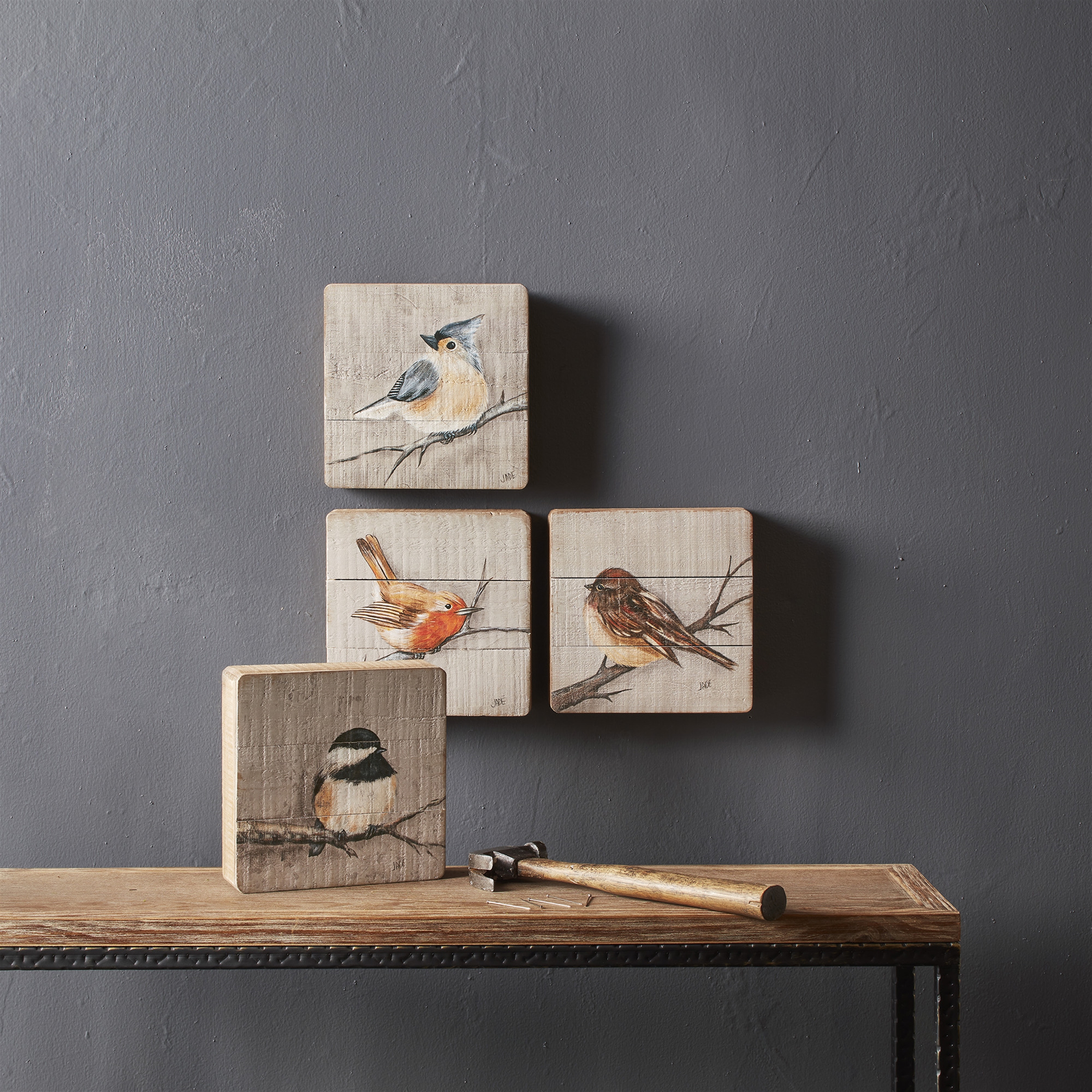Bird Plaque (Set of 4) 8