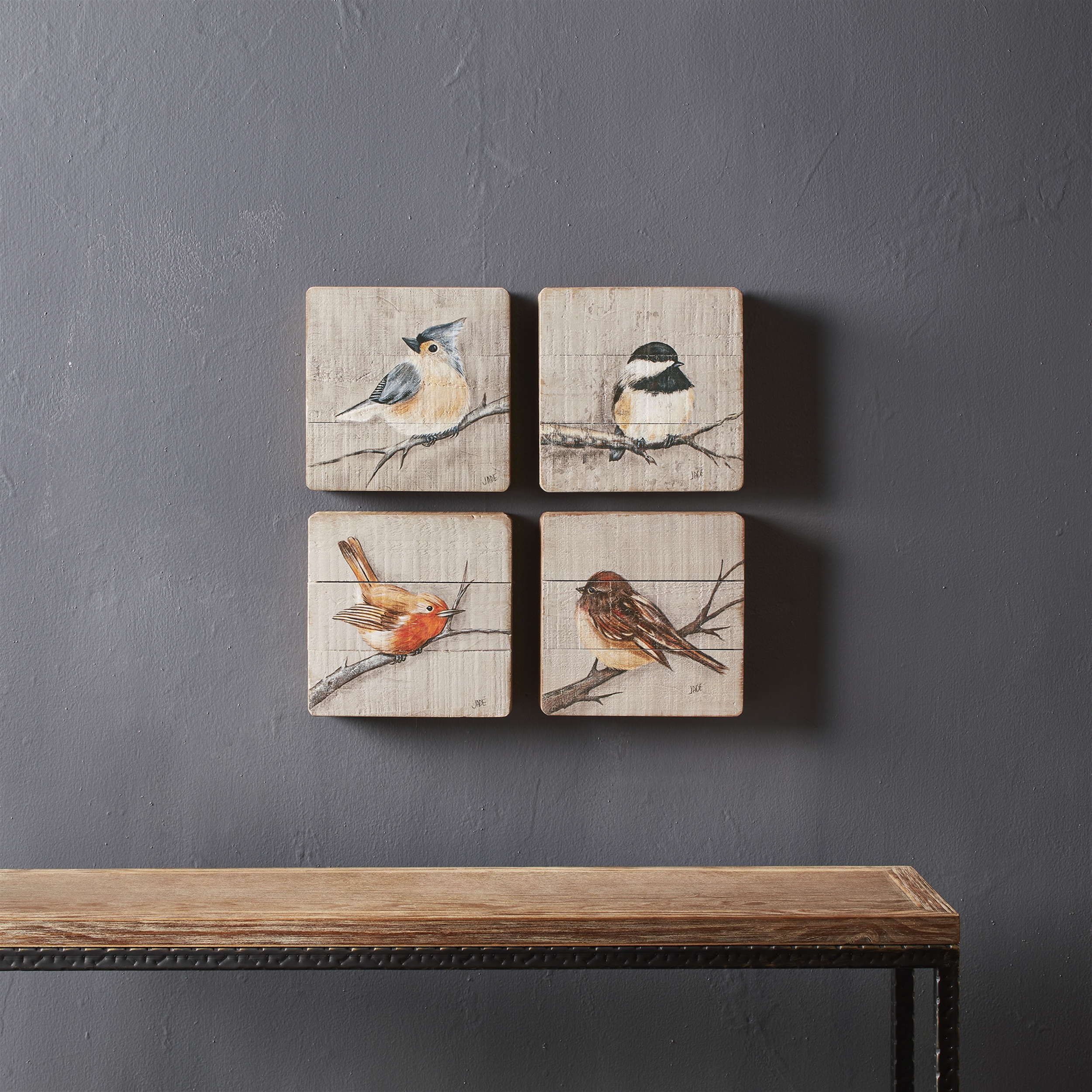 Bird Plaque (Set of 4) 8