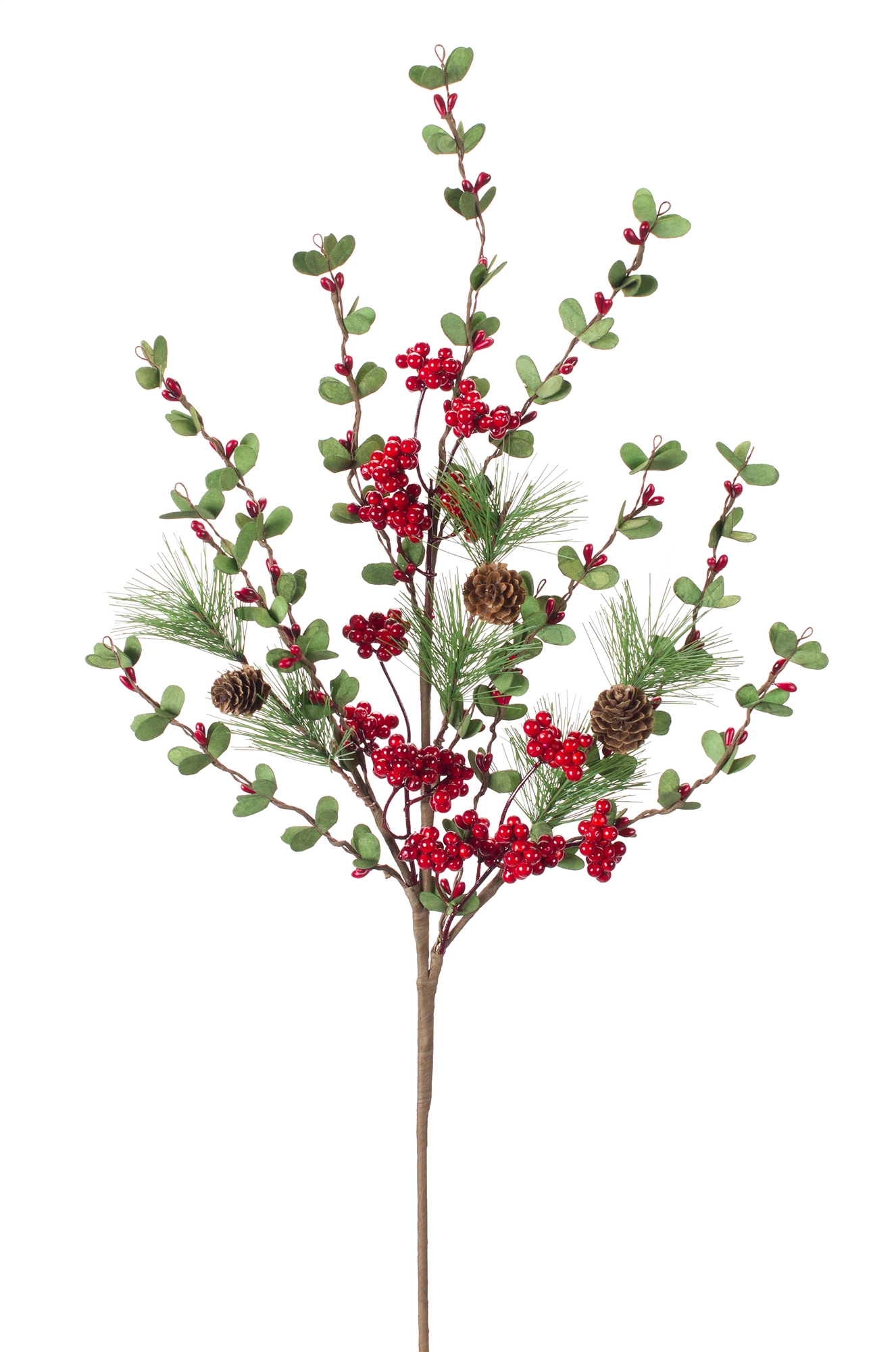 Pine/Boxwood/Berry Spray (Set of 8) 29