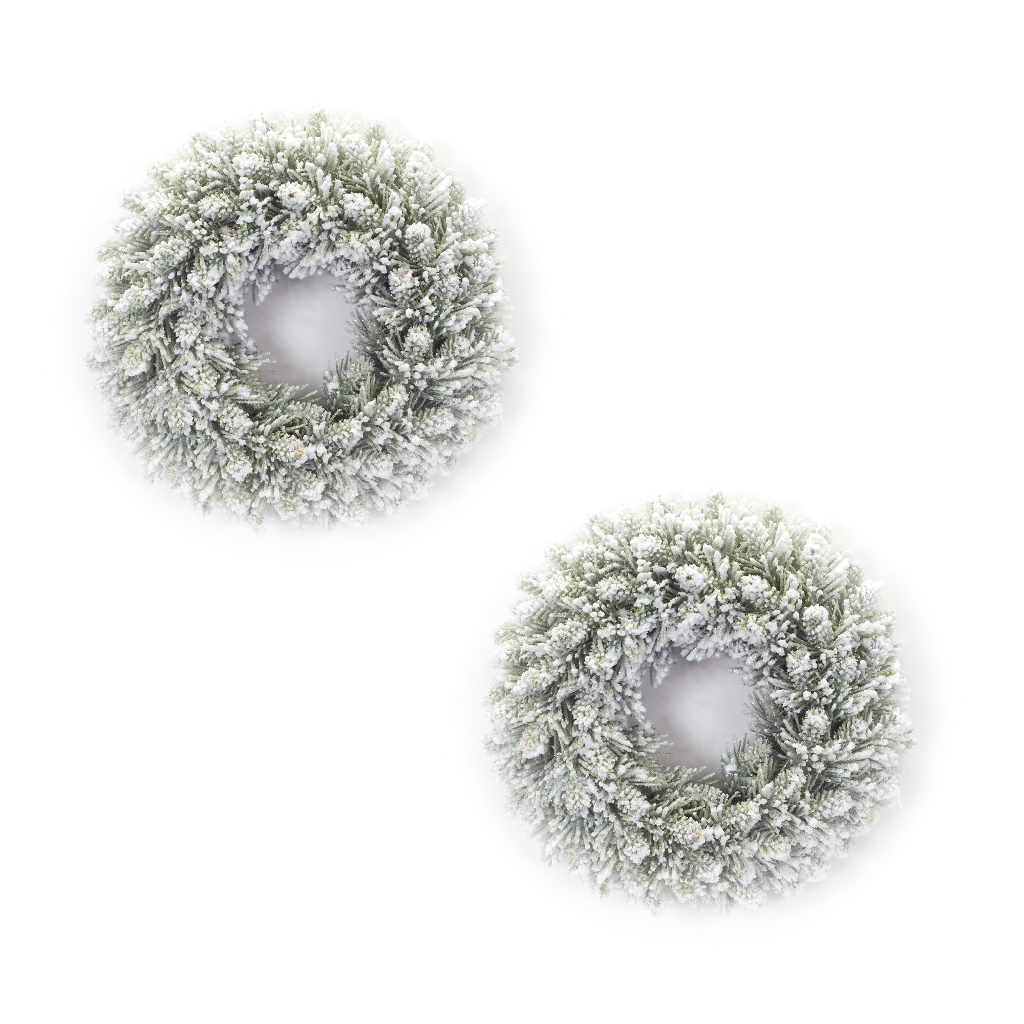 Flocked Candle Ring (Set of 2) 11