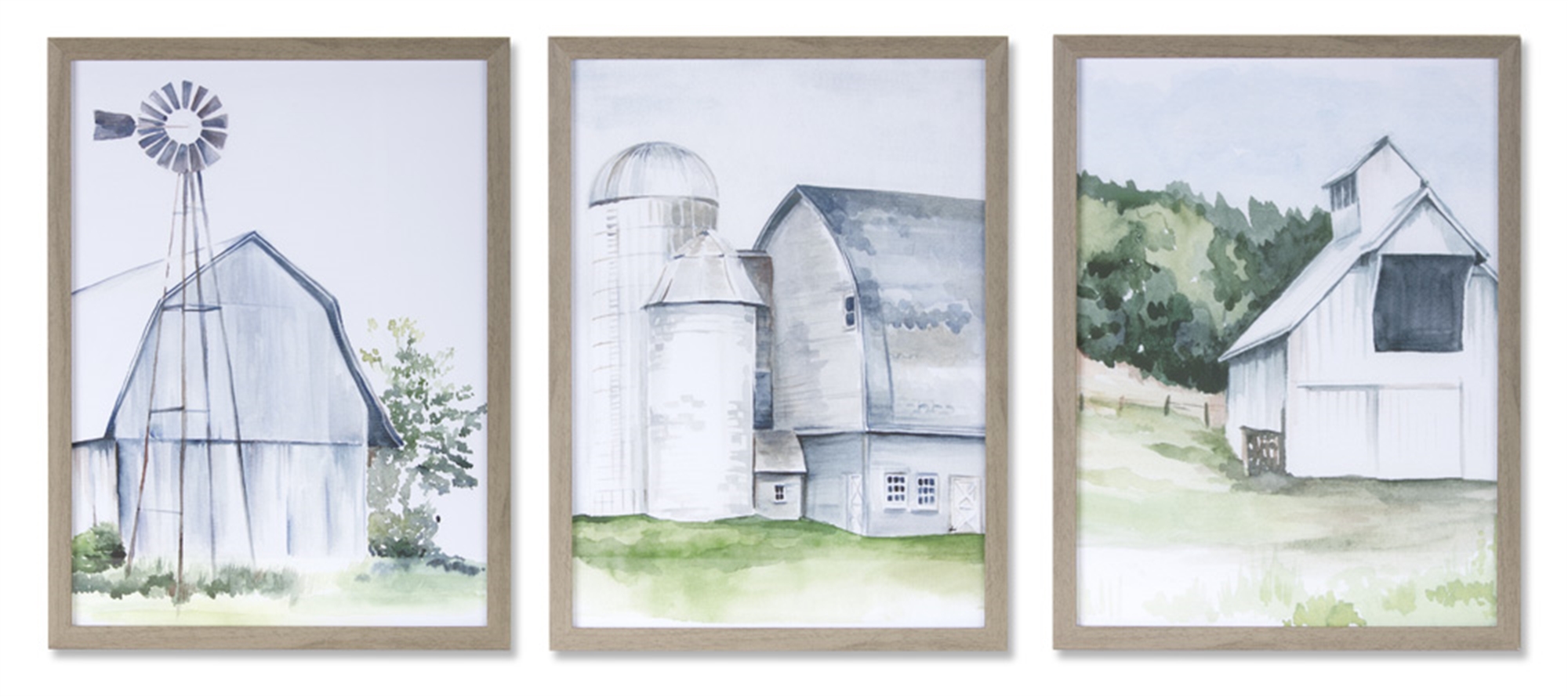 Framed Farm Print (Set of 3) 11.5