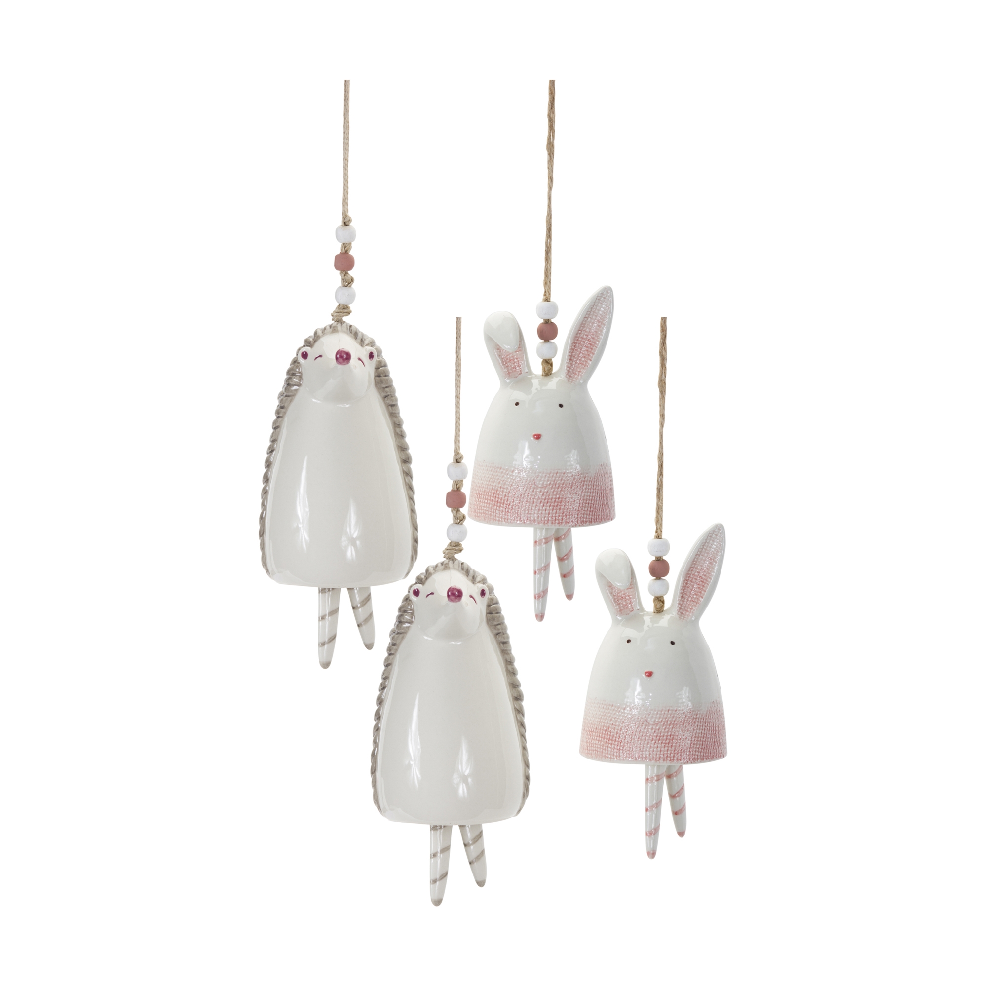 Bunny/Hedgehog Bell (Set of 4) 4.75