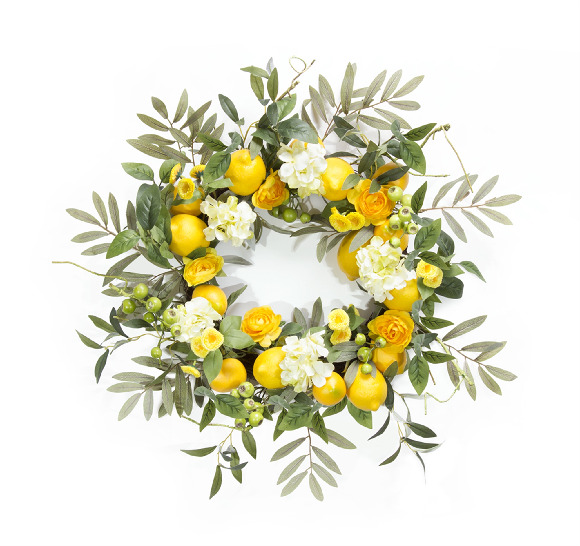 Lemon/Floral Wreath 22