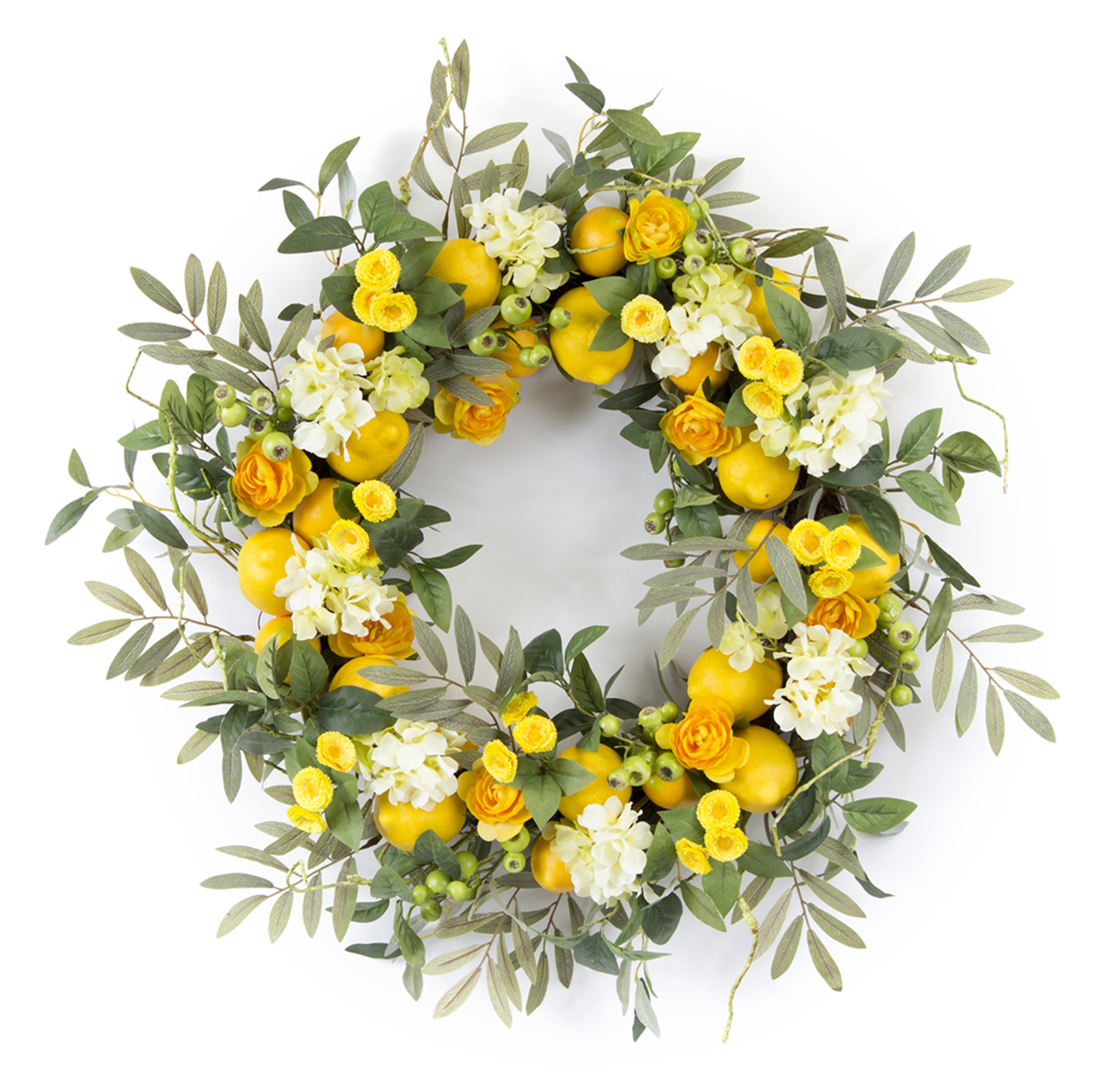 Lemon/Floral Wreath 28