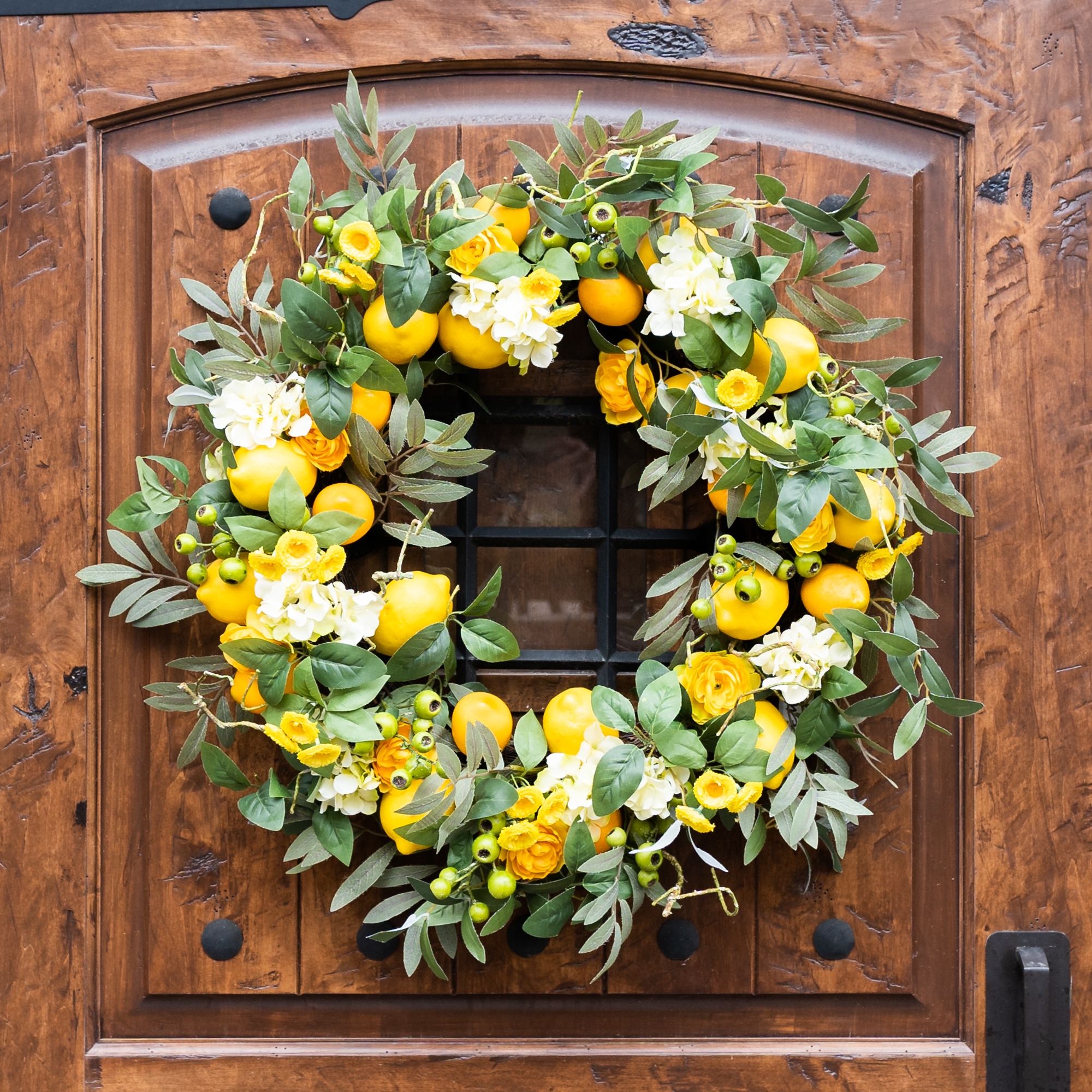 Lemon/Floral Wreath 28