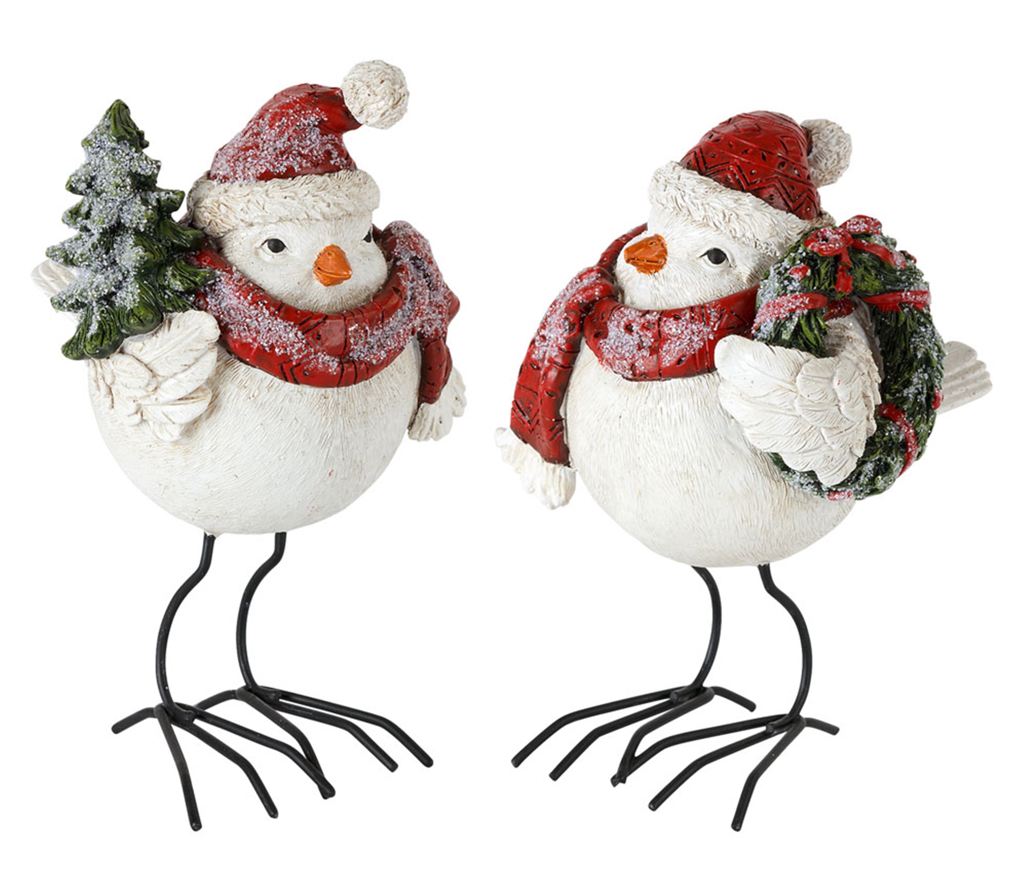 Bird w/Santa Hat (Set of 4) 6