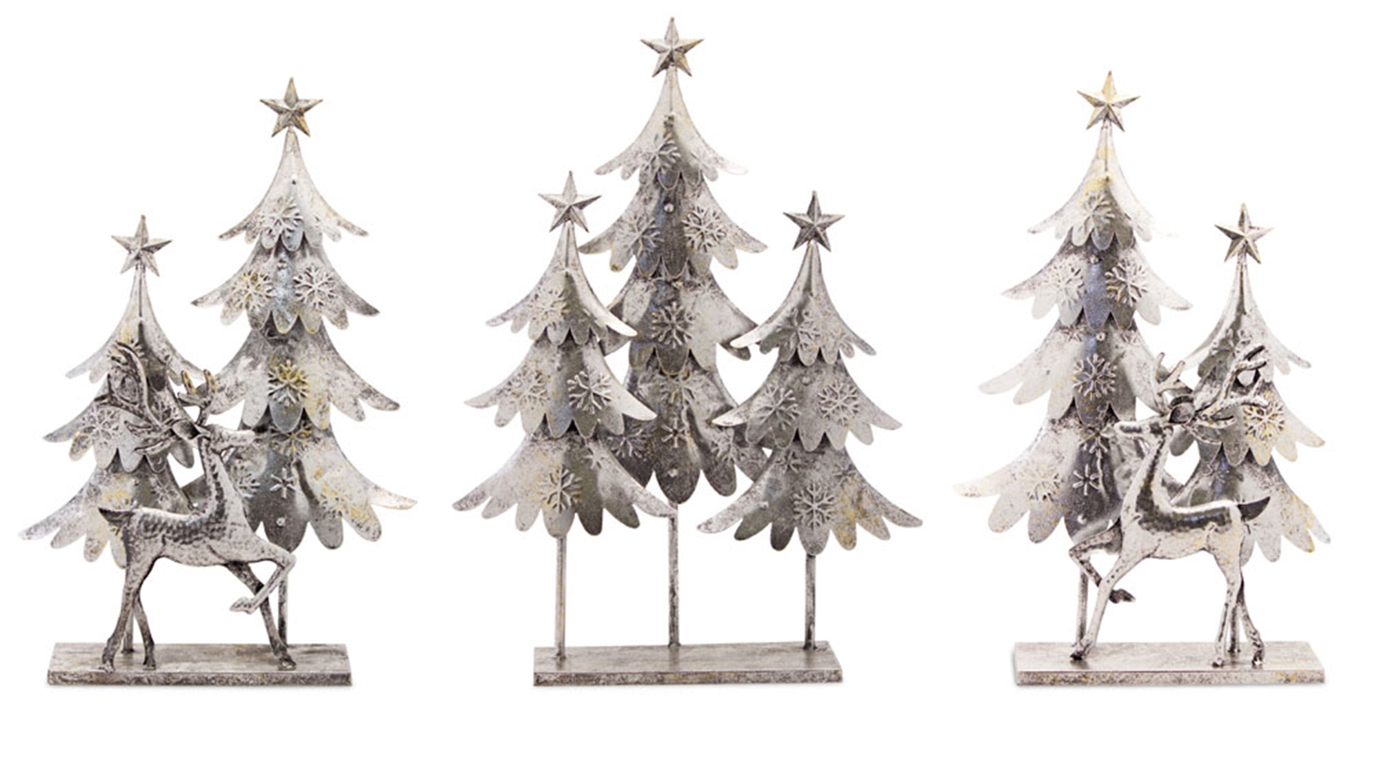 Tree and Deer (Set of 3) 15.5