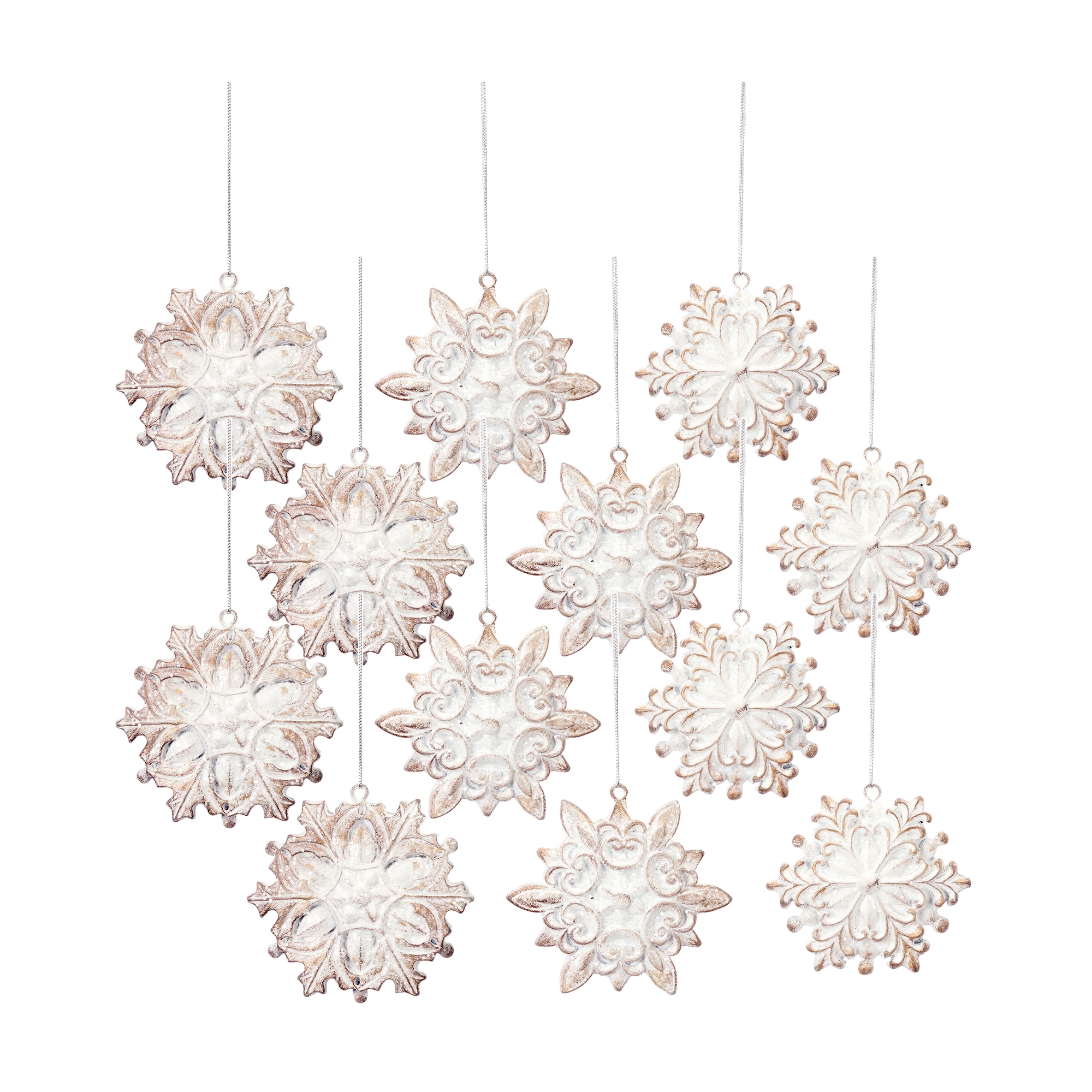Snowflake Ornament (Set of 12) 3.25