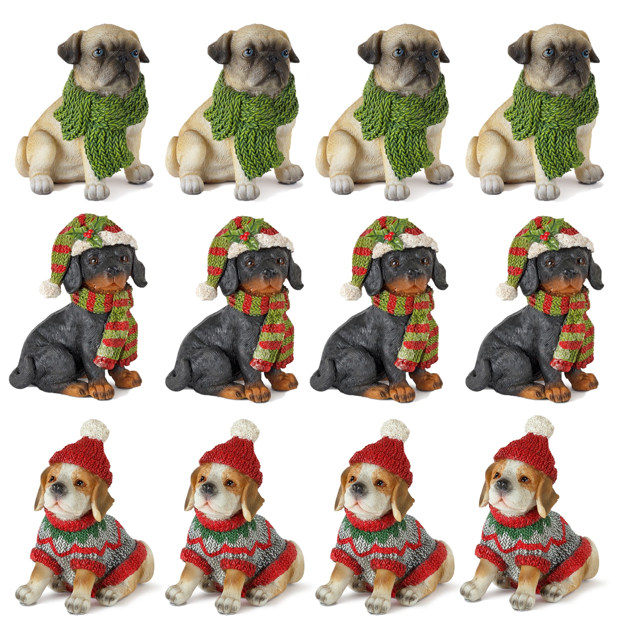 Winter Dog (Set of 12) 3.5