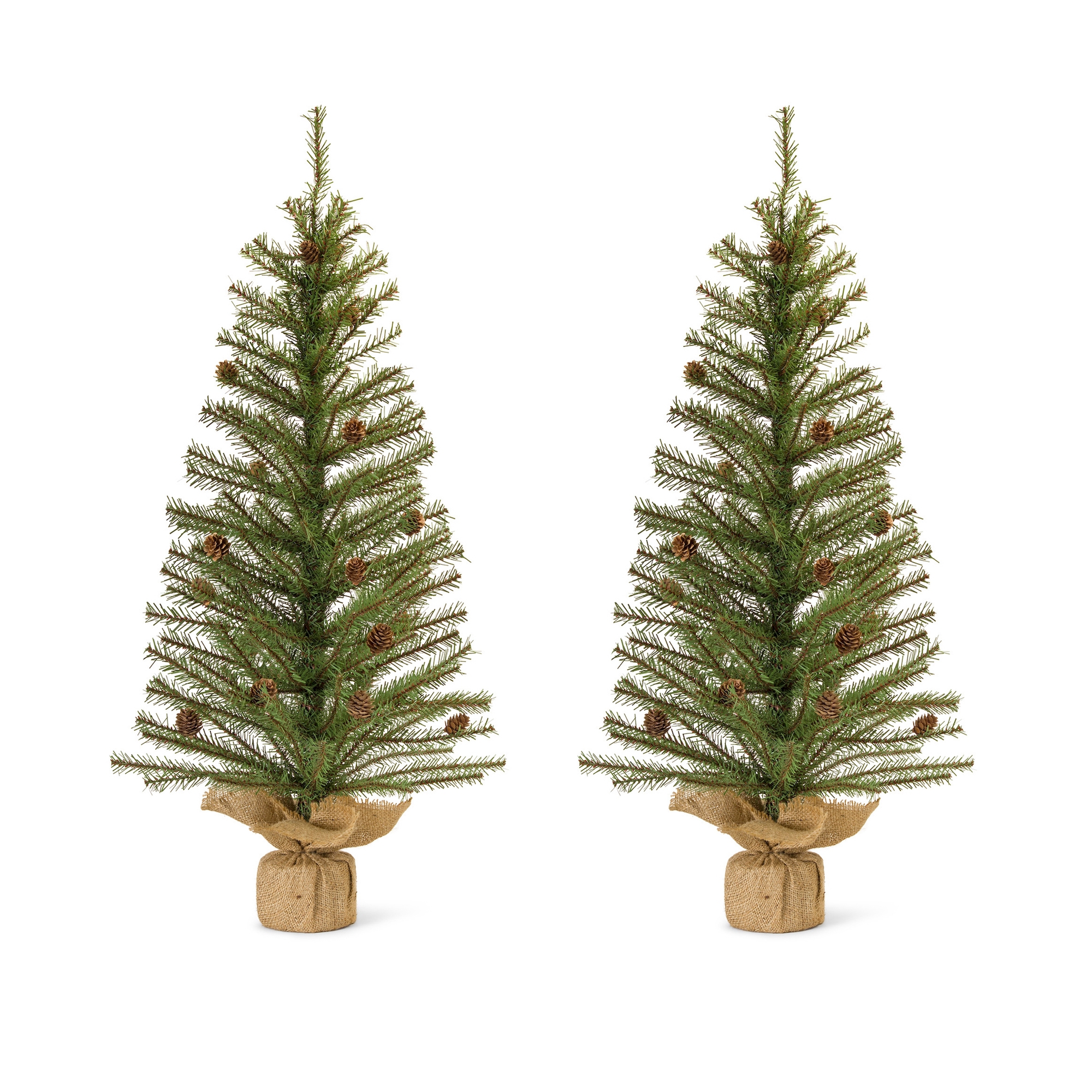 Pine Tree 3'H (Set of 2) PVC/Metal