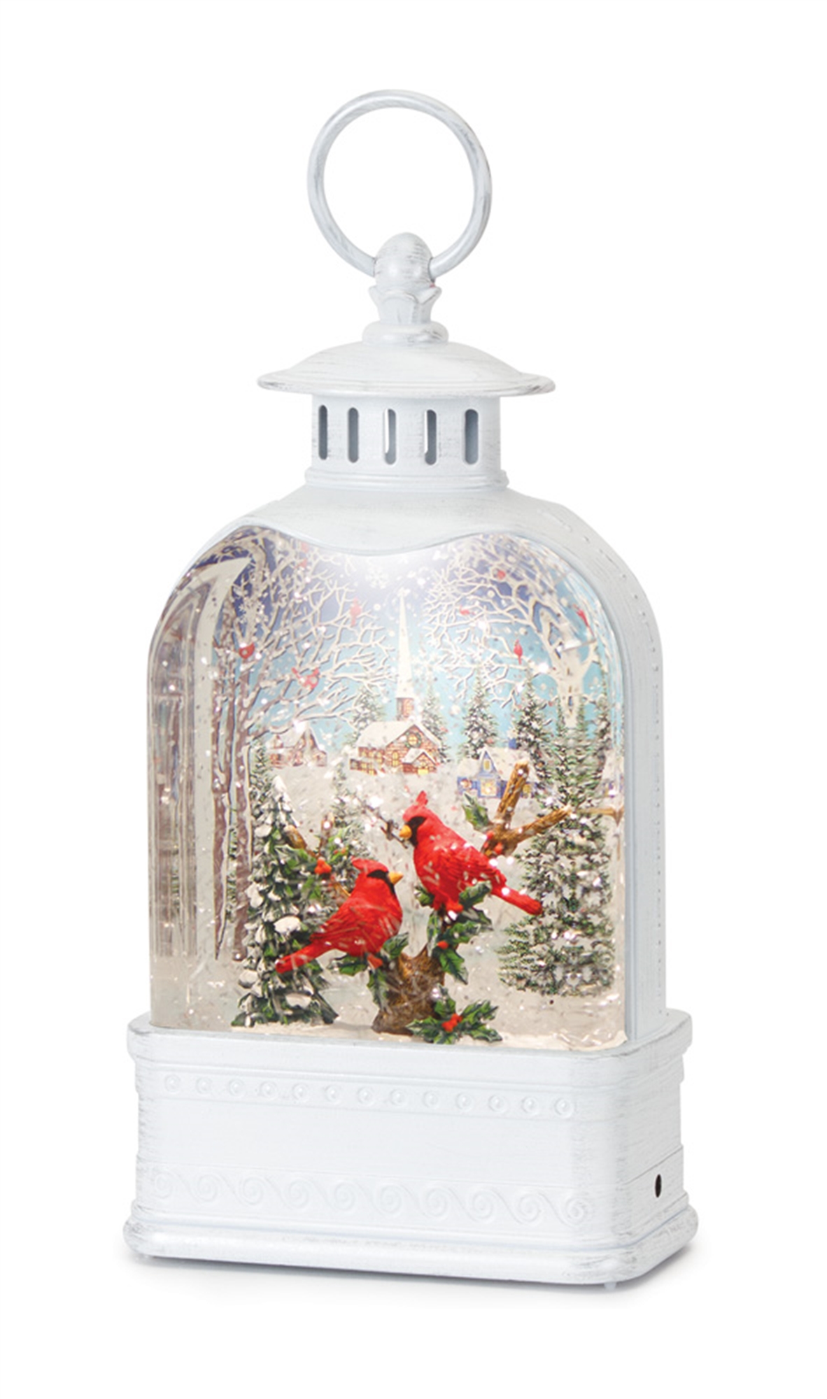 Snow Globe Lantern w/Santa 10.5