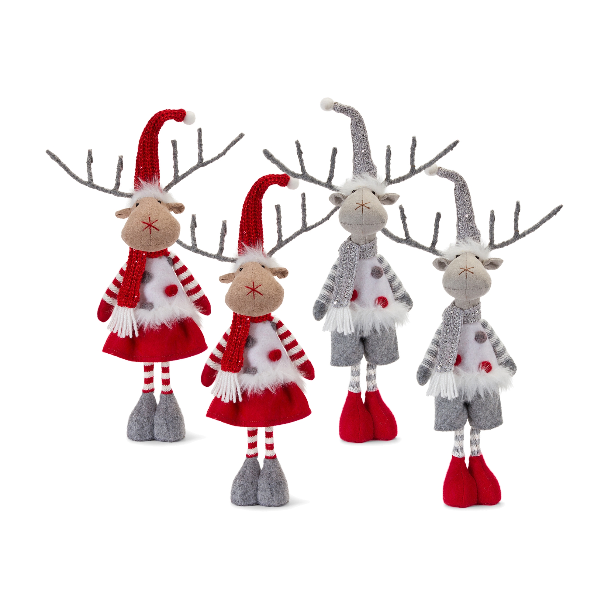 Boy & Girl Deer (Set of 4) 18