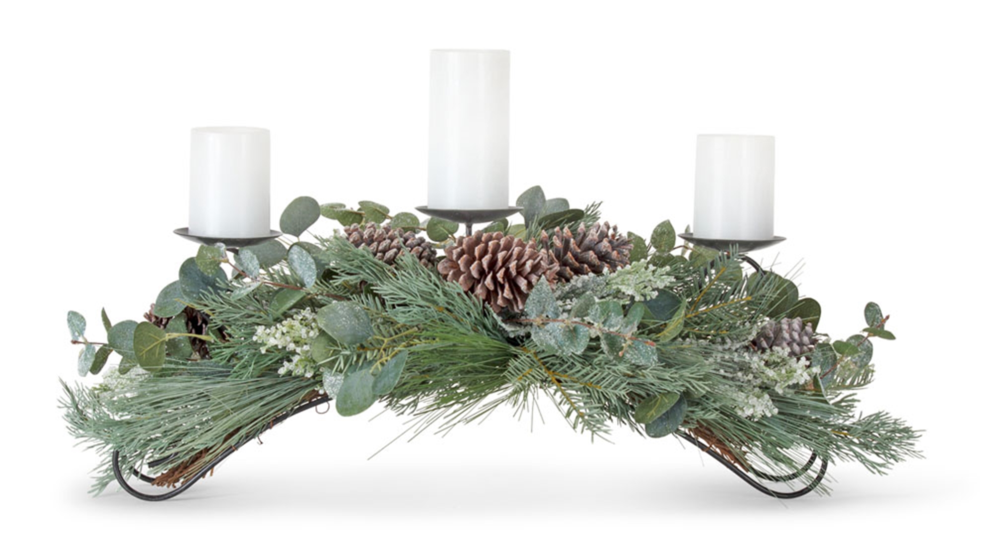 Pine and Eucalyptus Centerpiece 31