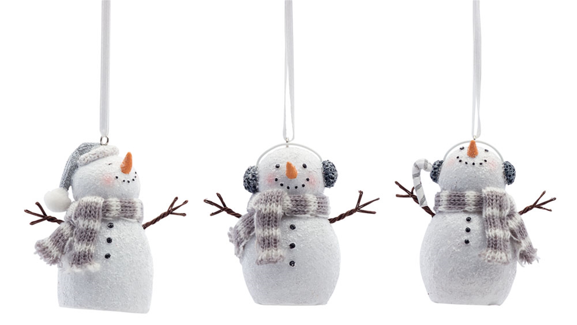 Snowman Ornament (Set of 6) 6.5