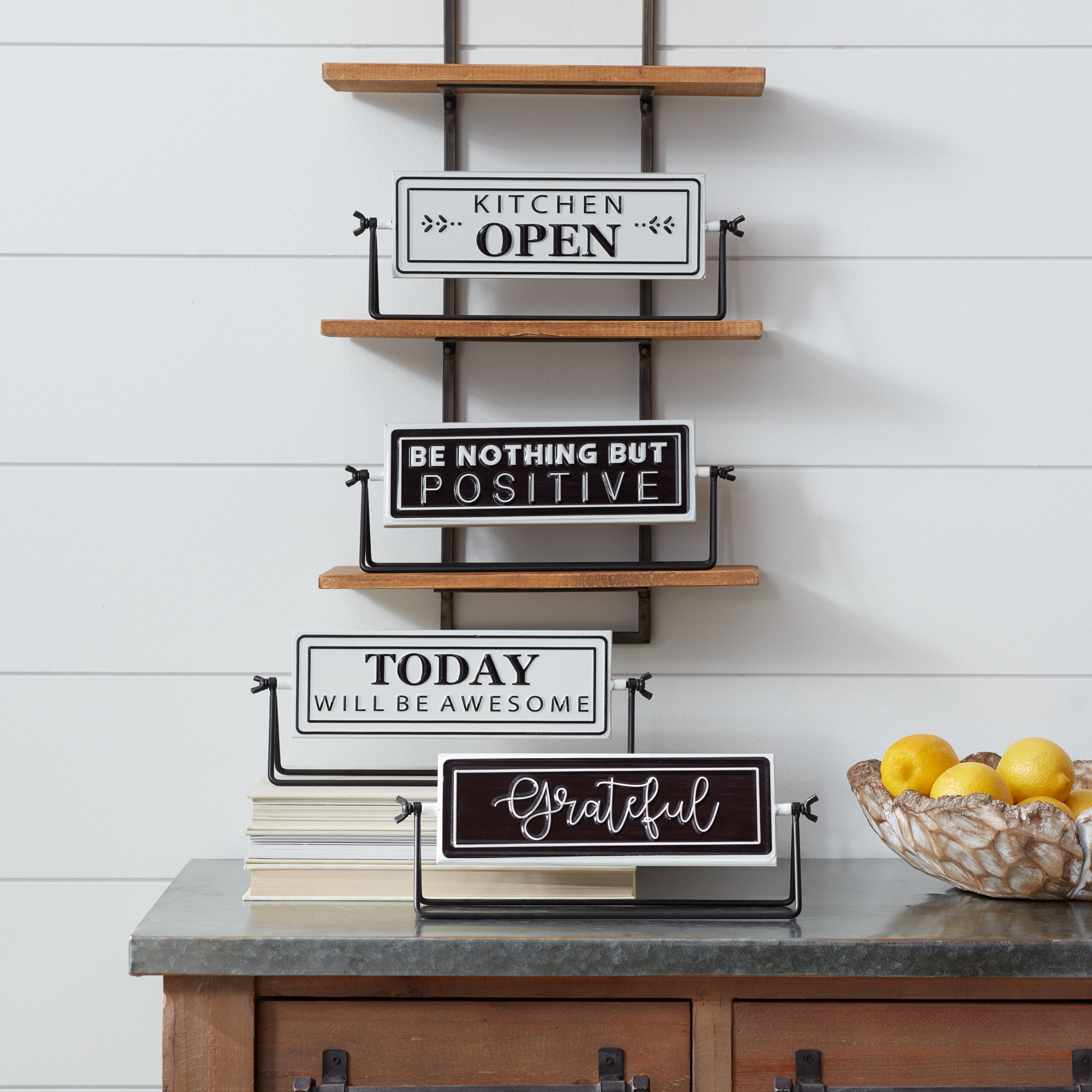 Reversable Sign with Stand (Set of 4) 12.75