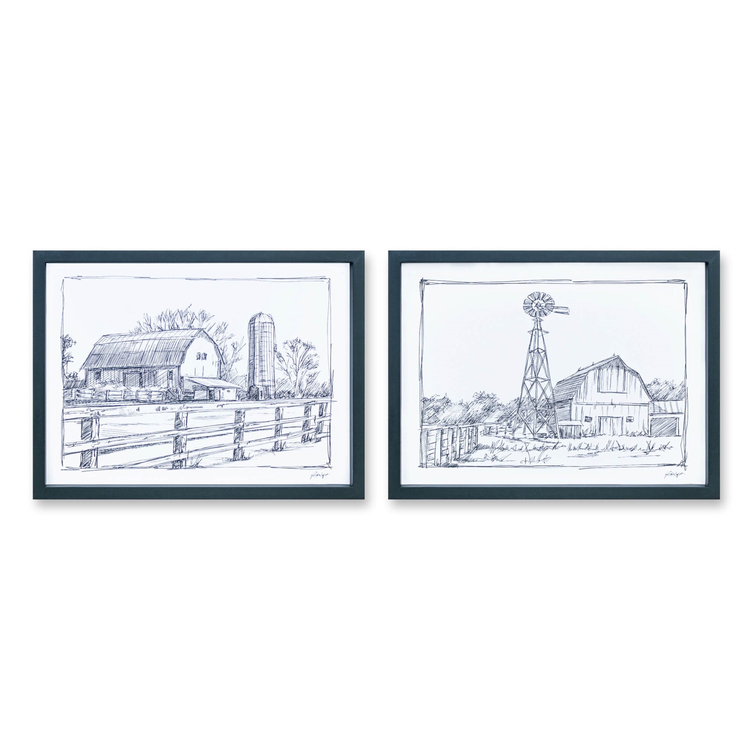 Barn Print (Set of 2) 15.75