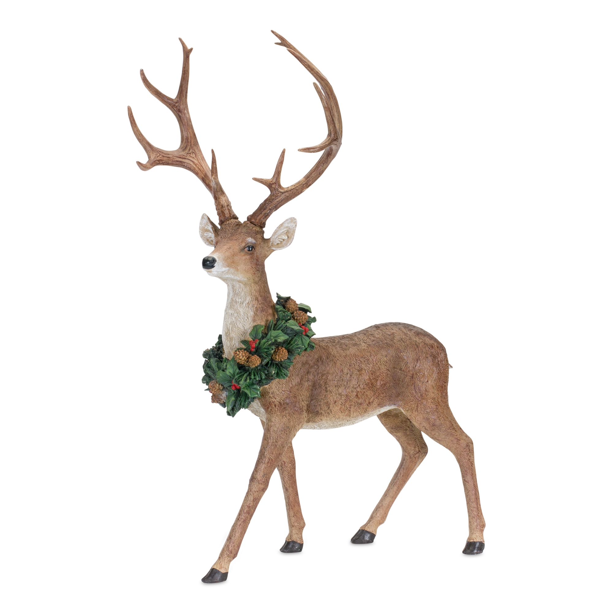 Deer w/Wreath (Set of 2) 16