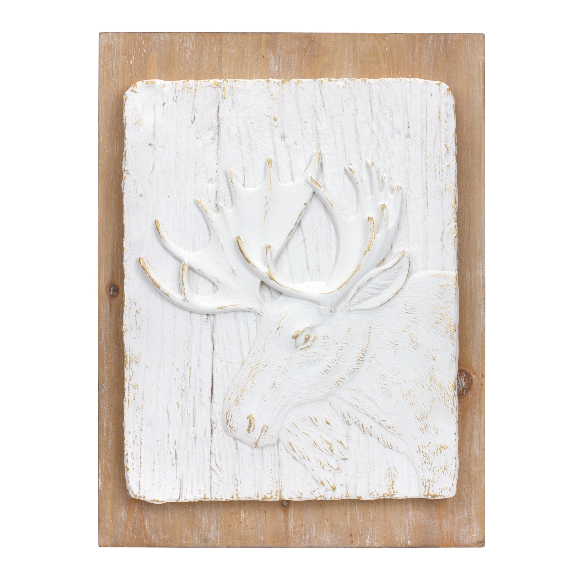 Moose and Deer Plaque (Set of 2) 11.75