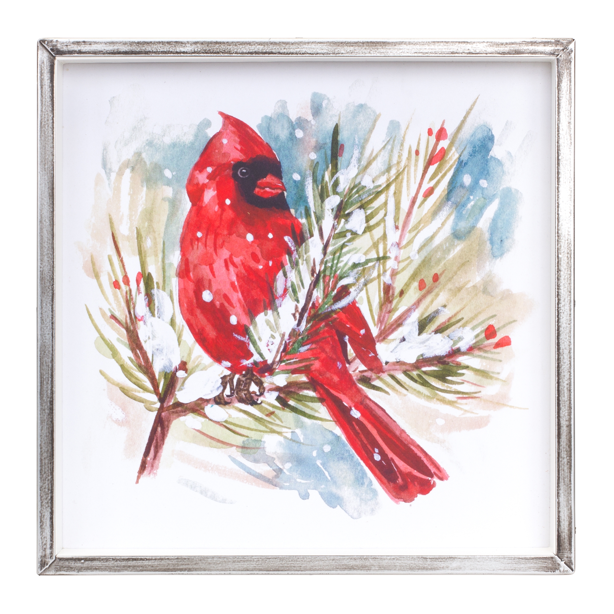 Cardinal and Pine Frame (Set of 2) 14