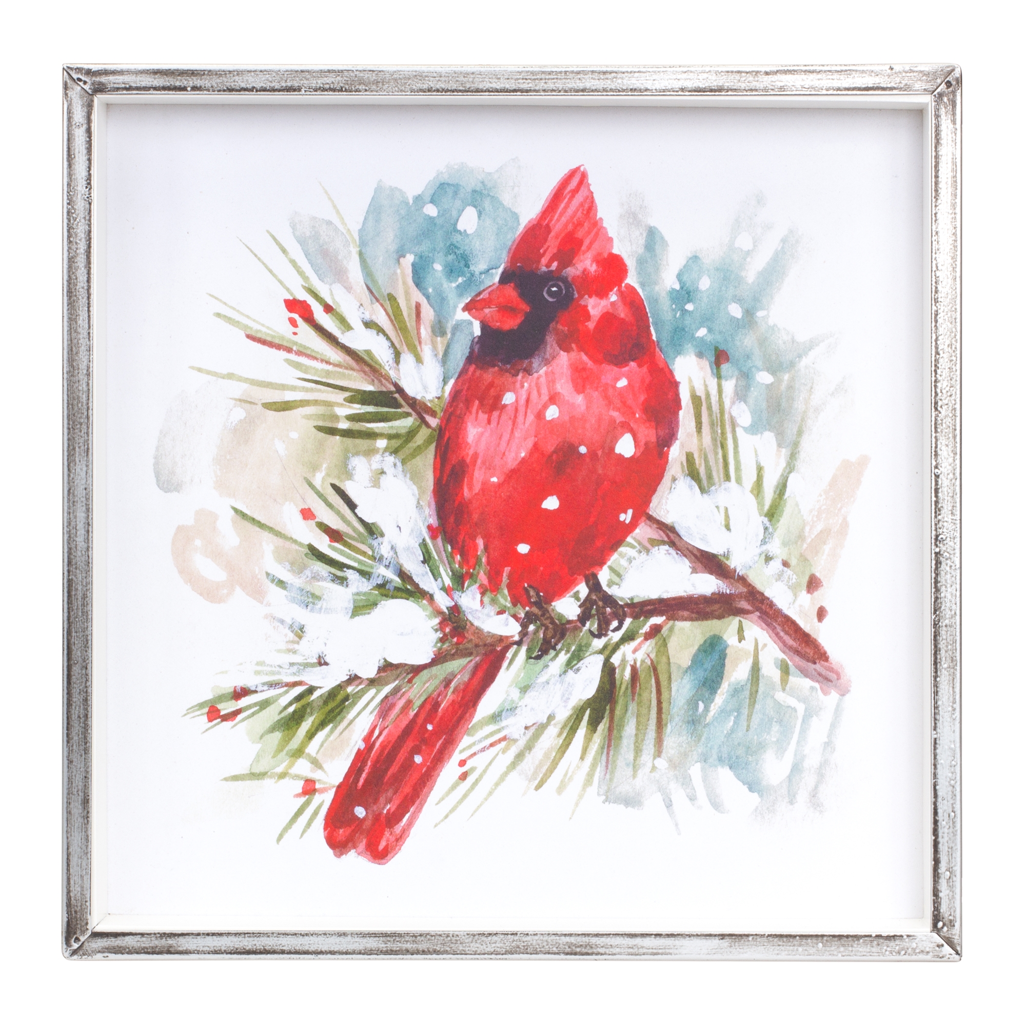Cardinal and Pine Frame (Set of 2) 14