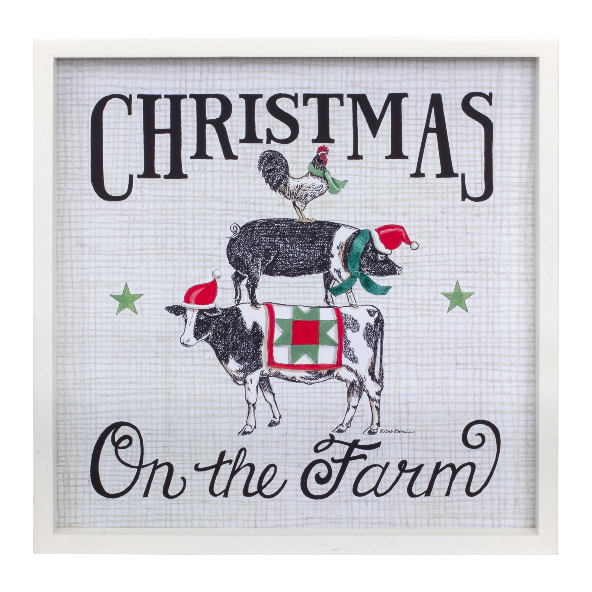 Christmas On The Farm Frame 15.75