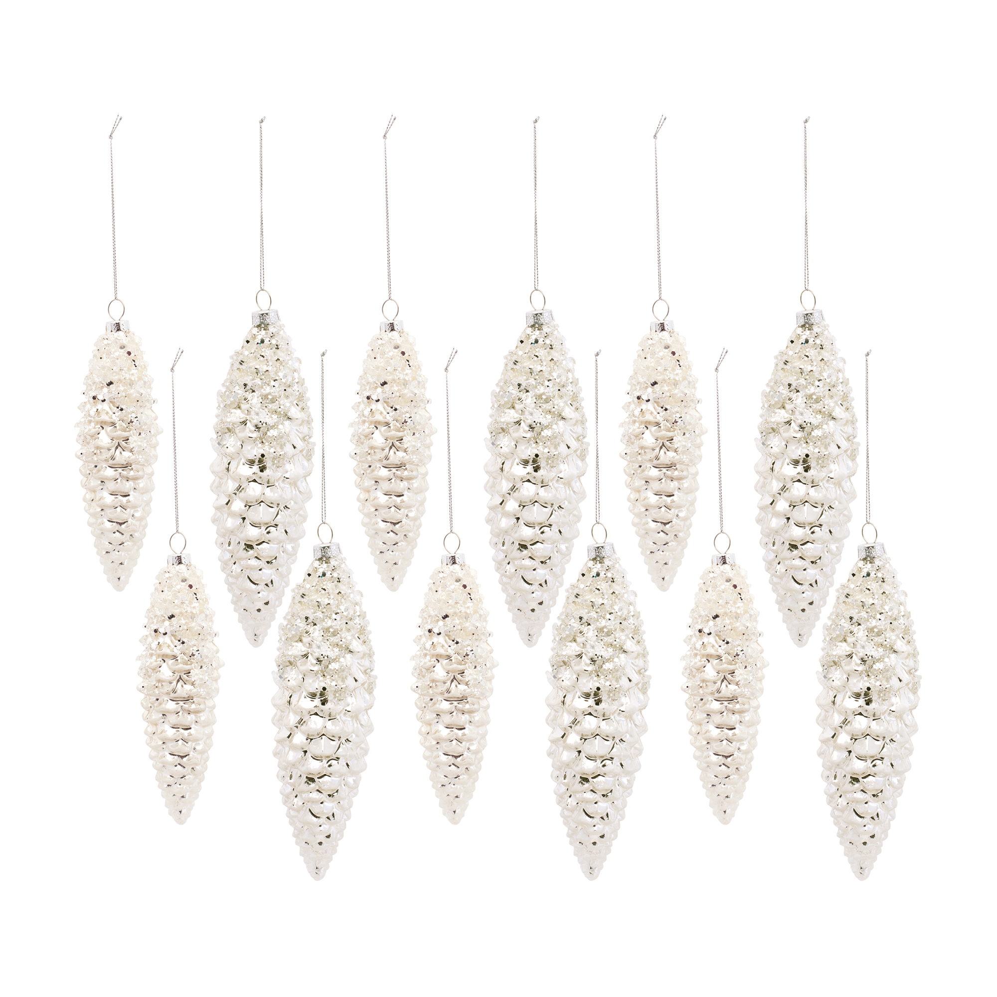 Pine Cone Ornament (Set of 12) 6.25