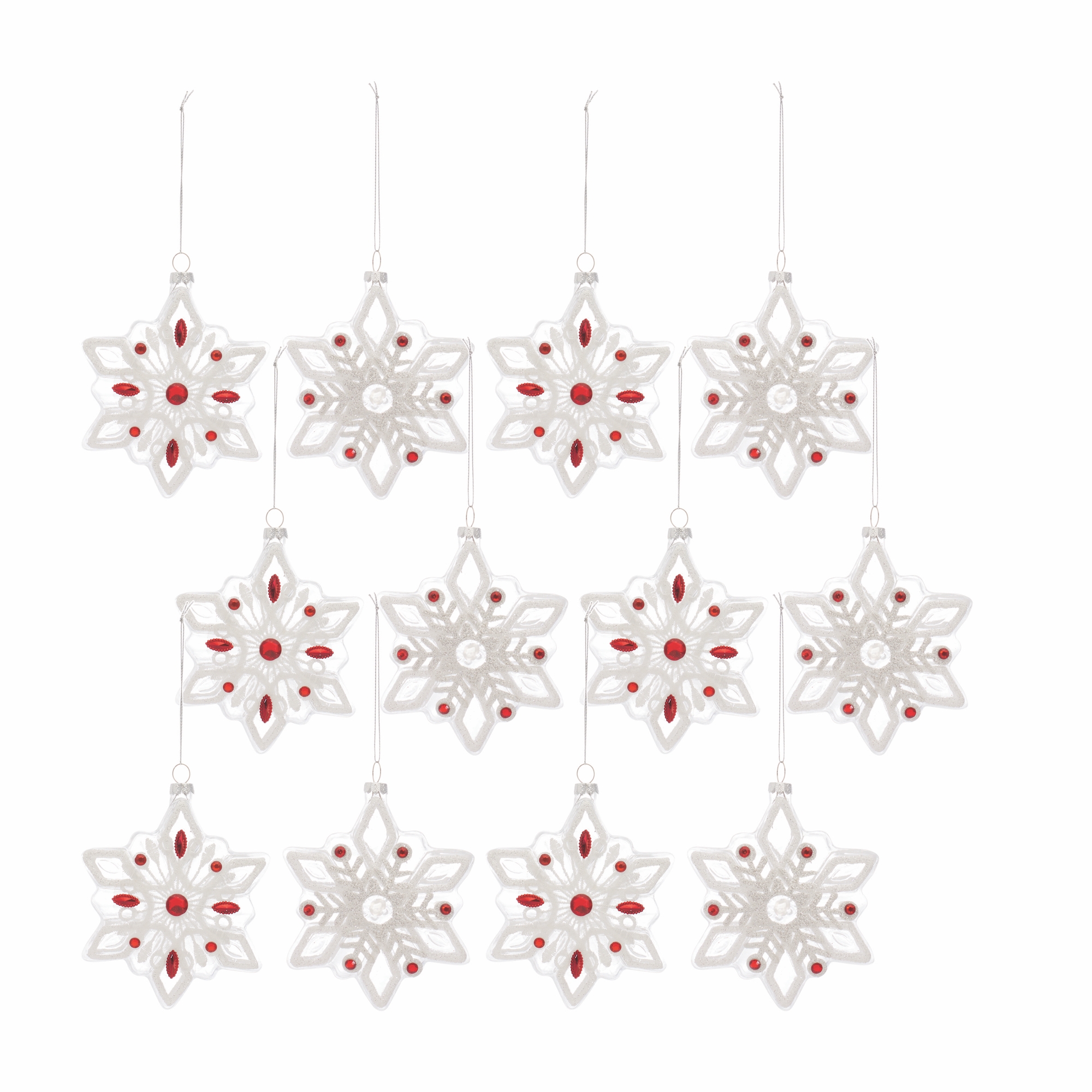 Snowflake Ornament (Set of 12) 5.5