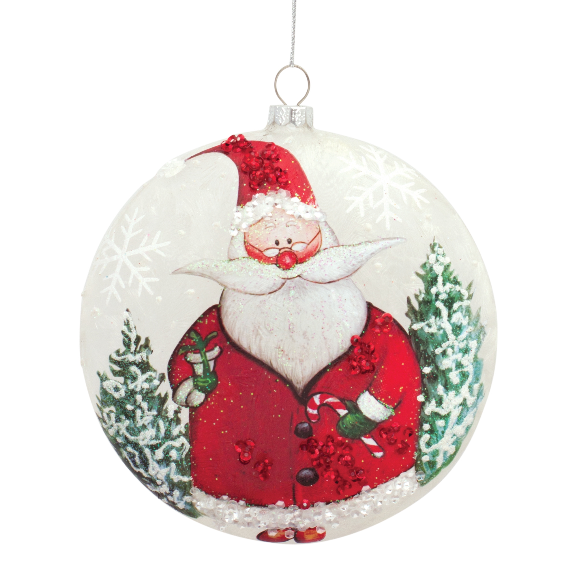 Santa Disc Ornament (Set of 6) 5