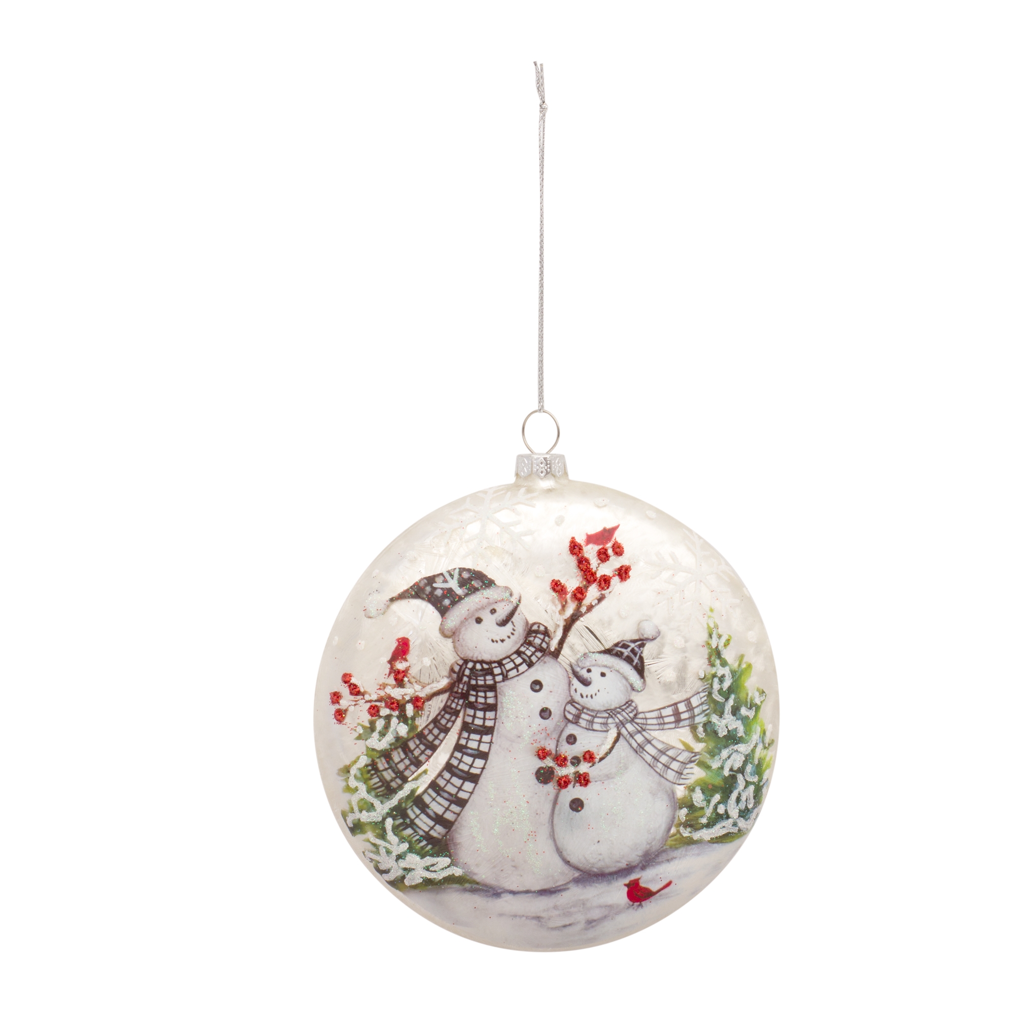 Snowman Disc Ornament (Set of 6) 5.5