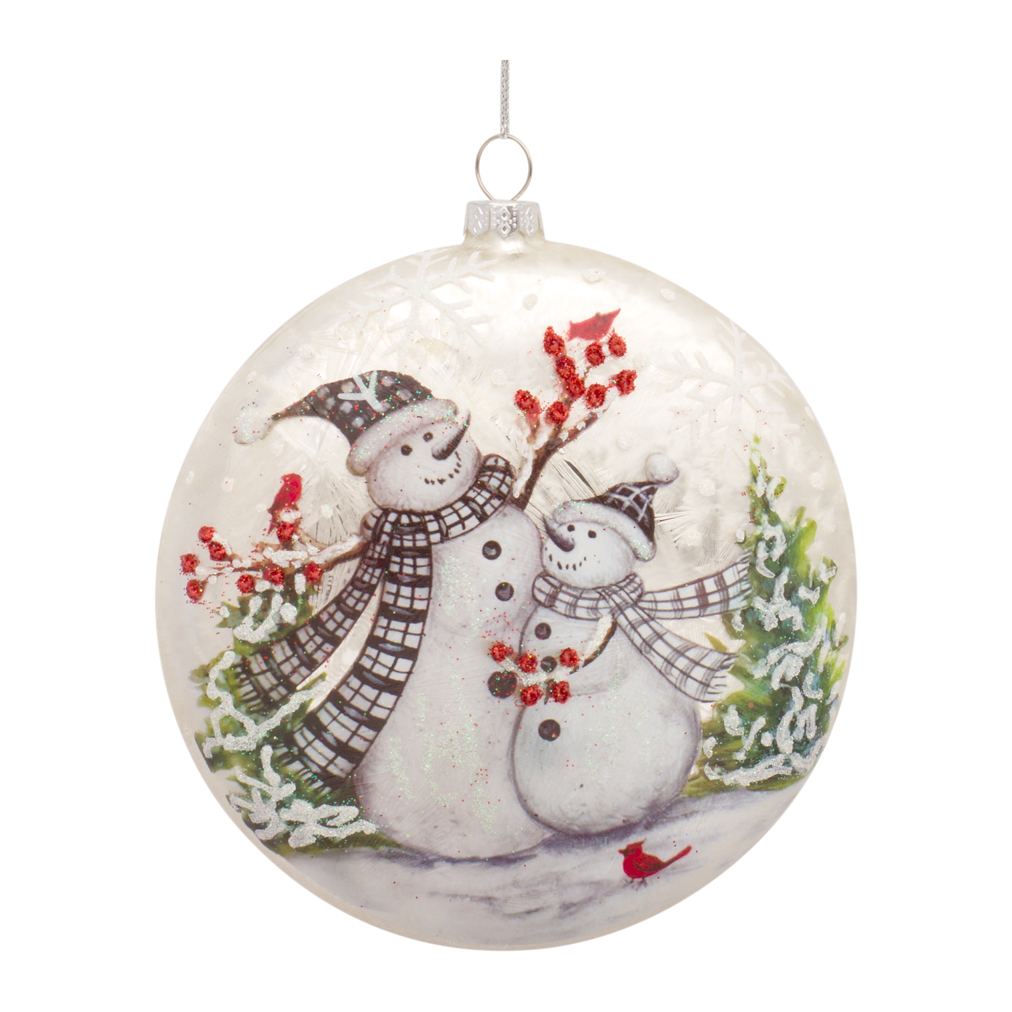 Snowman Disc Ornament (Set of 6) 5.5