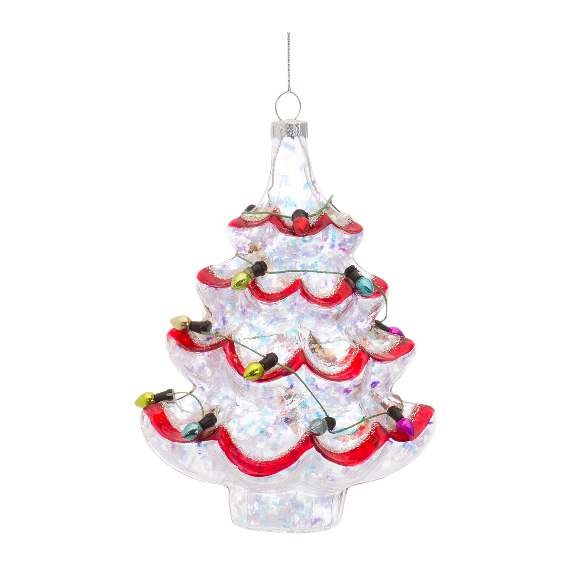 Tree w/Lights Ornament (Set of 12) 5.25