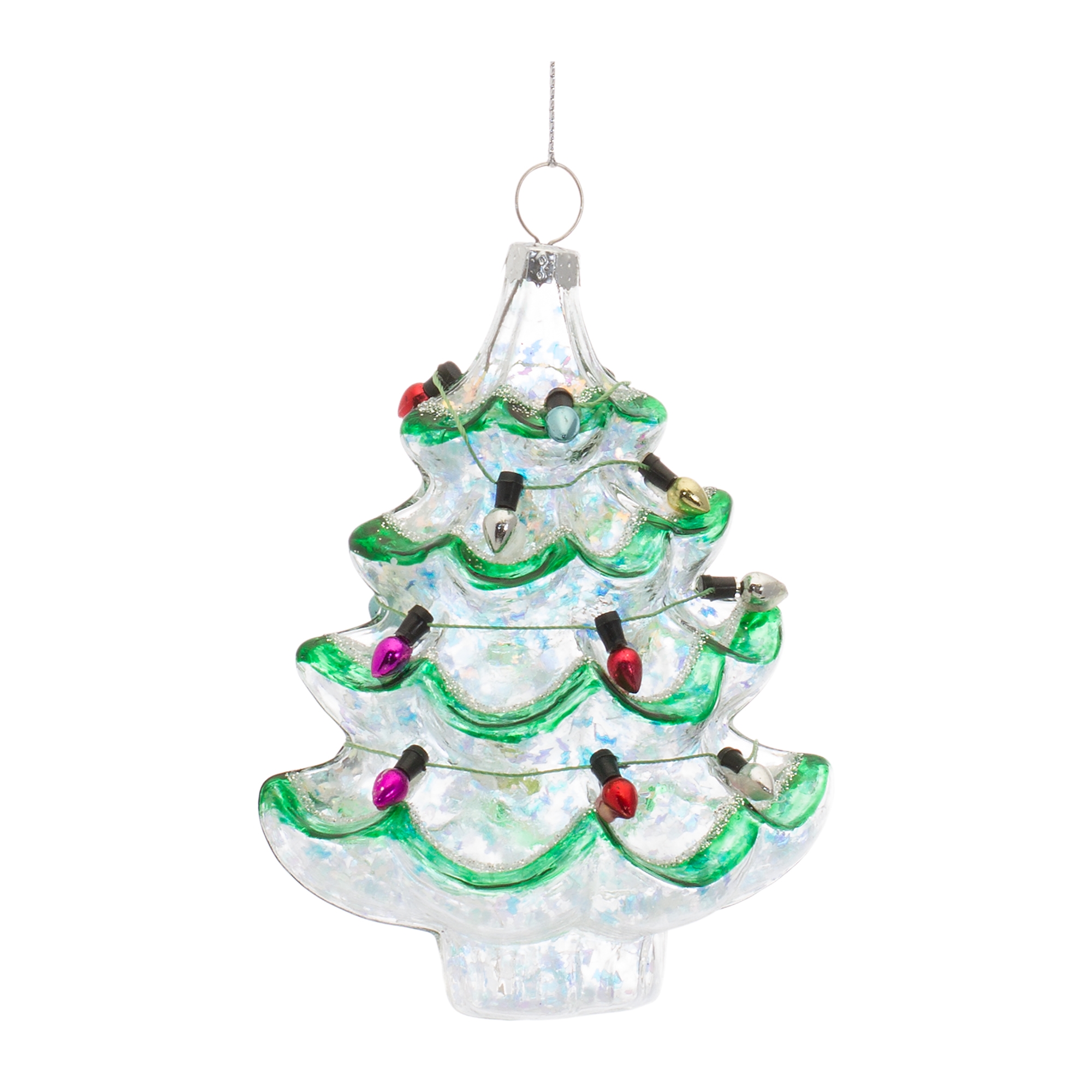 Tree w/Lights Ornament (Set of 12) 5.25