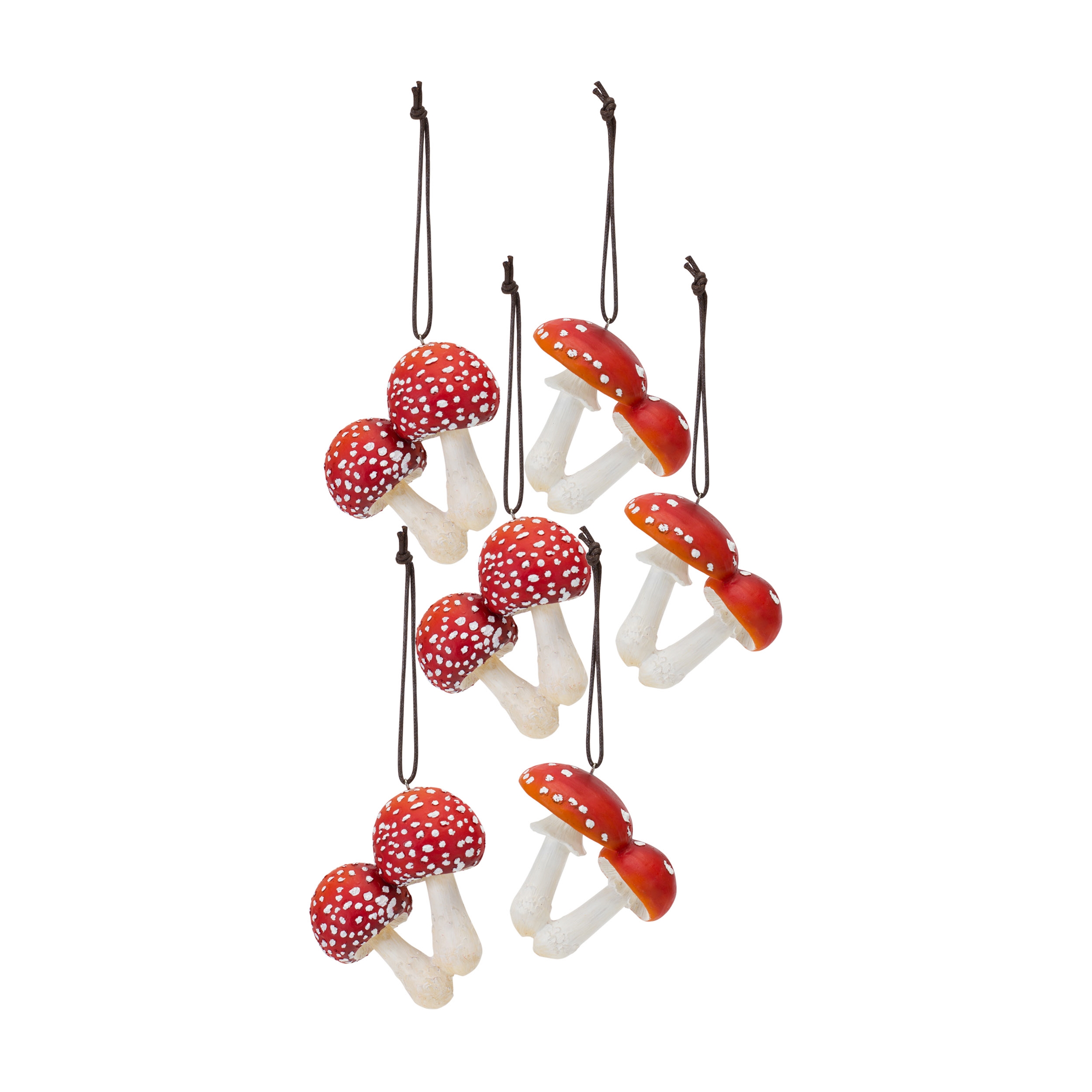 Mushroom Ornament (Set of 6) 3.25