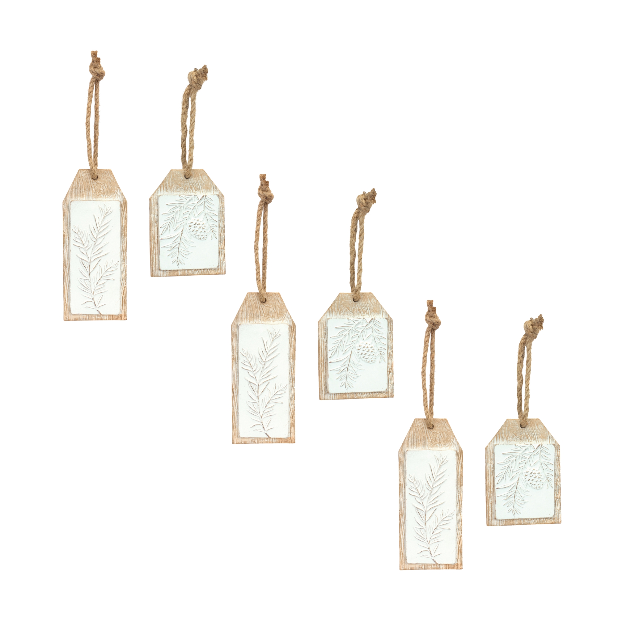Pine Branch Tag (Set of 6) 3.35