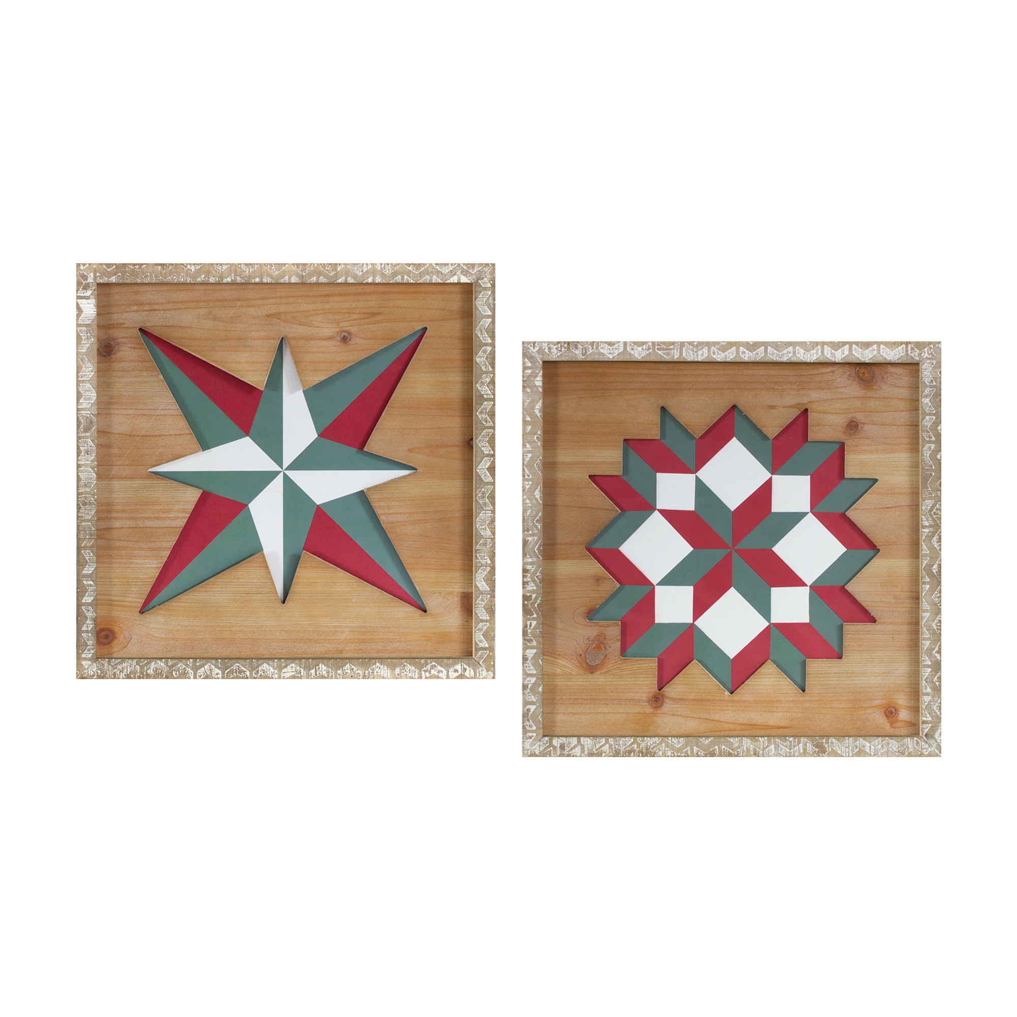 Quilt Square Plaque (Set of 2) 16.5