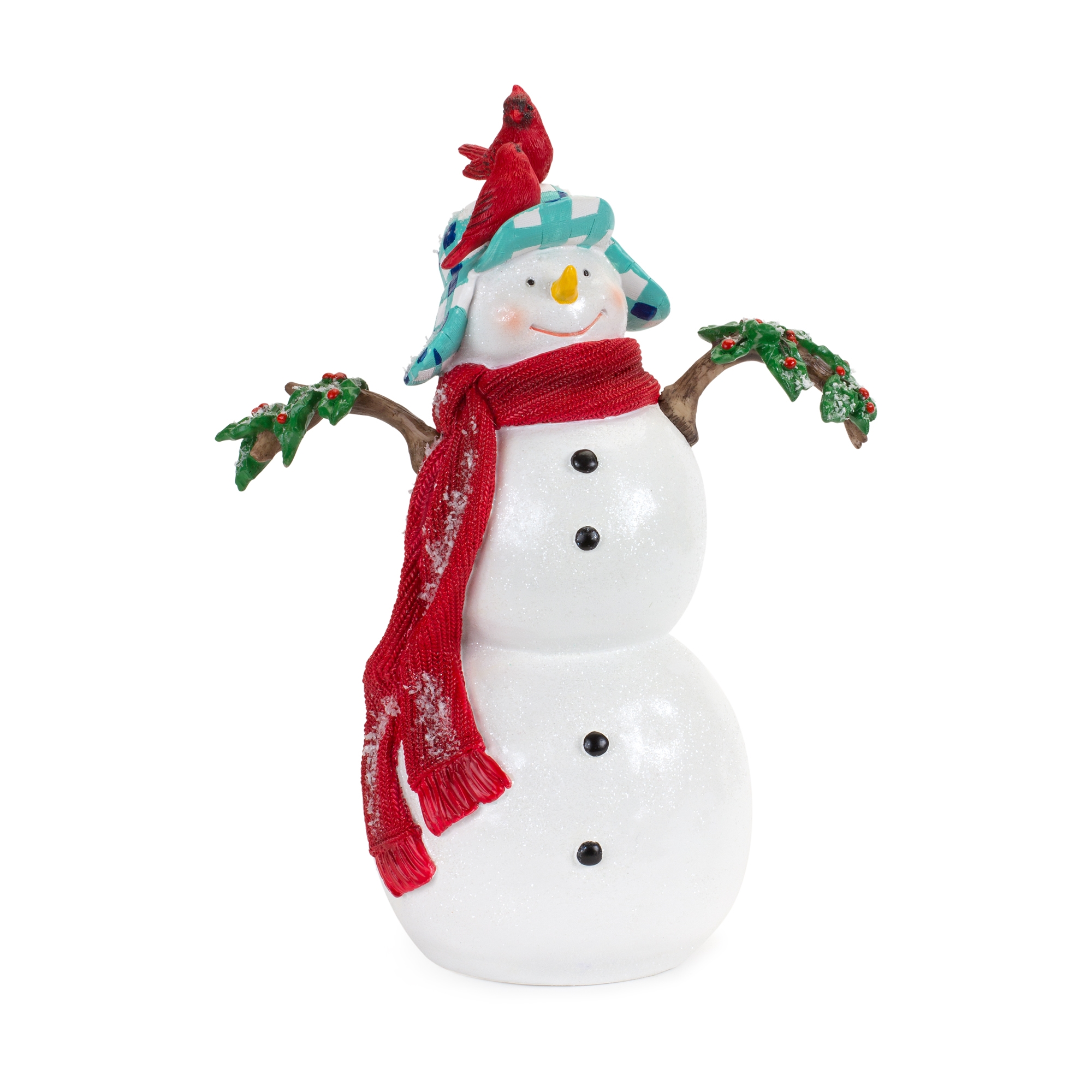 Snowman w/Cardinals 12.5