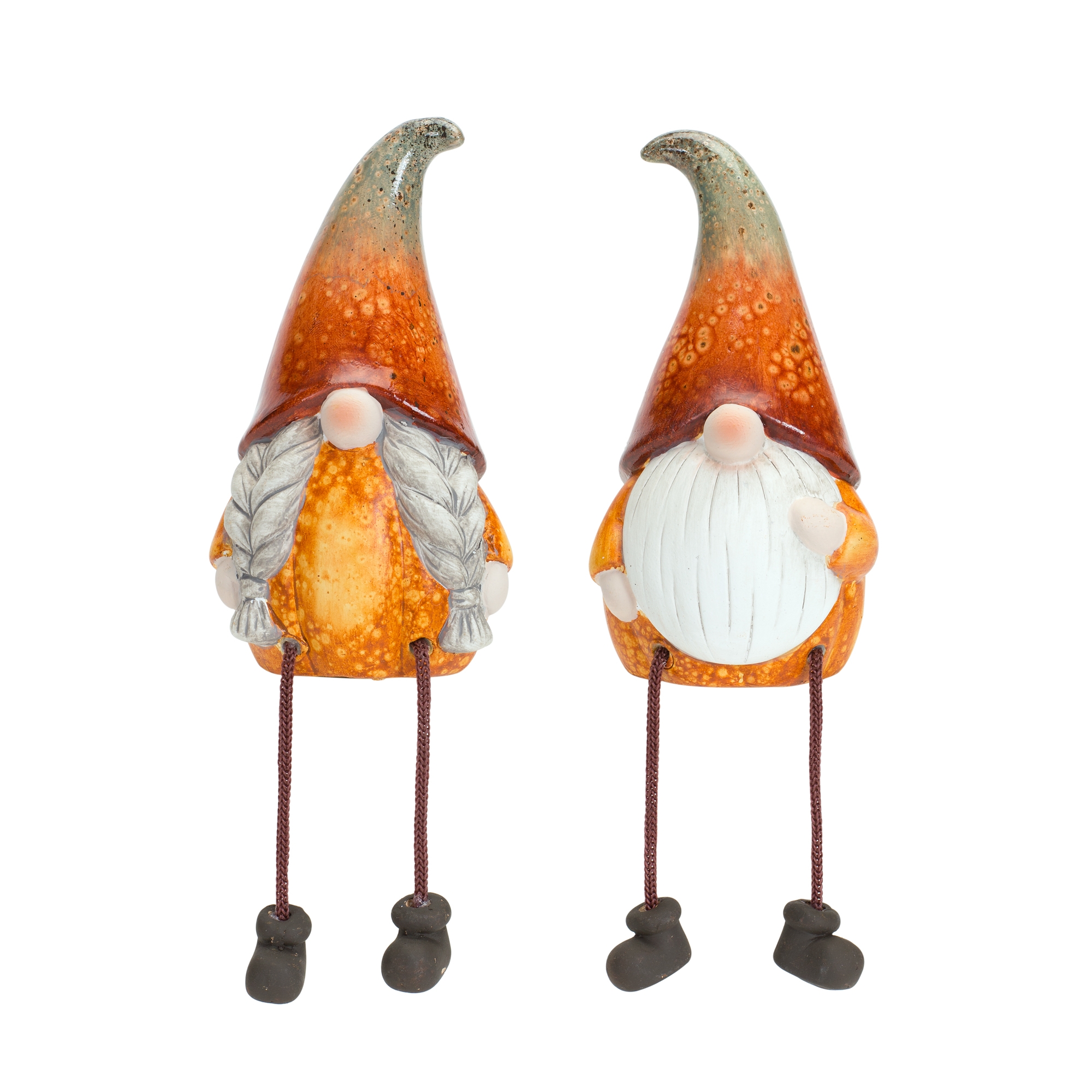 Pumpkin Gnome w/Dangle Legs (Set of 2) 8