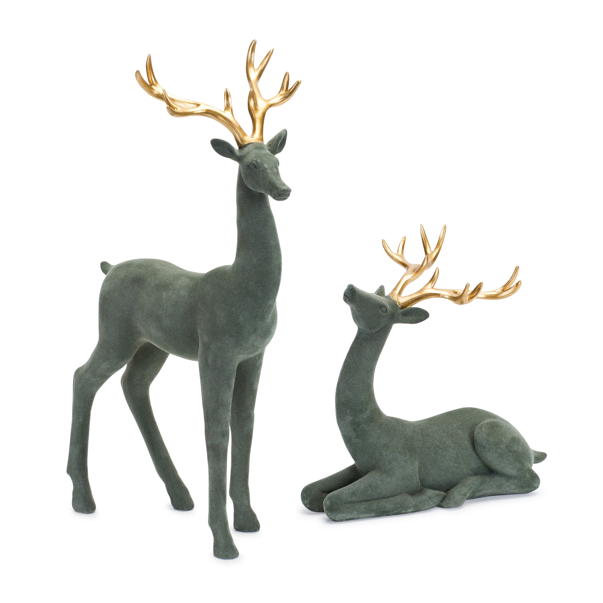 Flocked Deer (Set of 2) 10