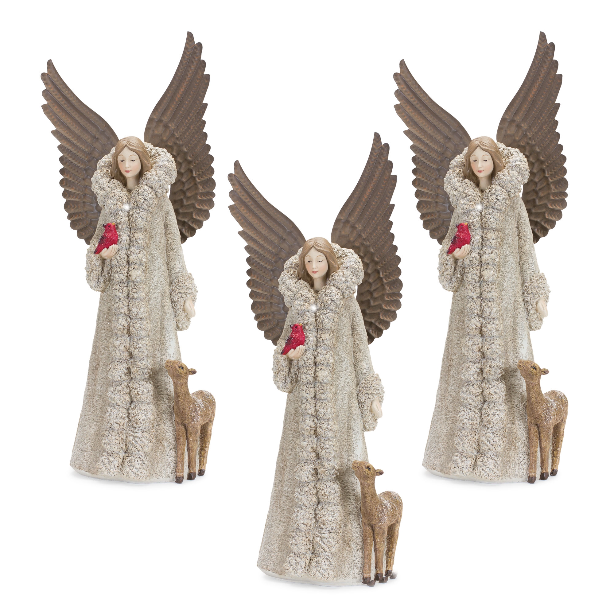 Angel w/Deer (Set of 2) 16.5